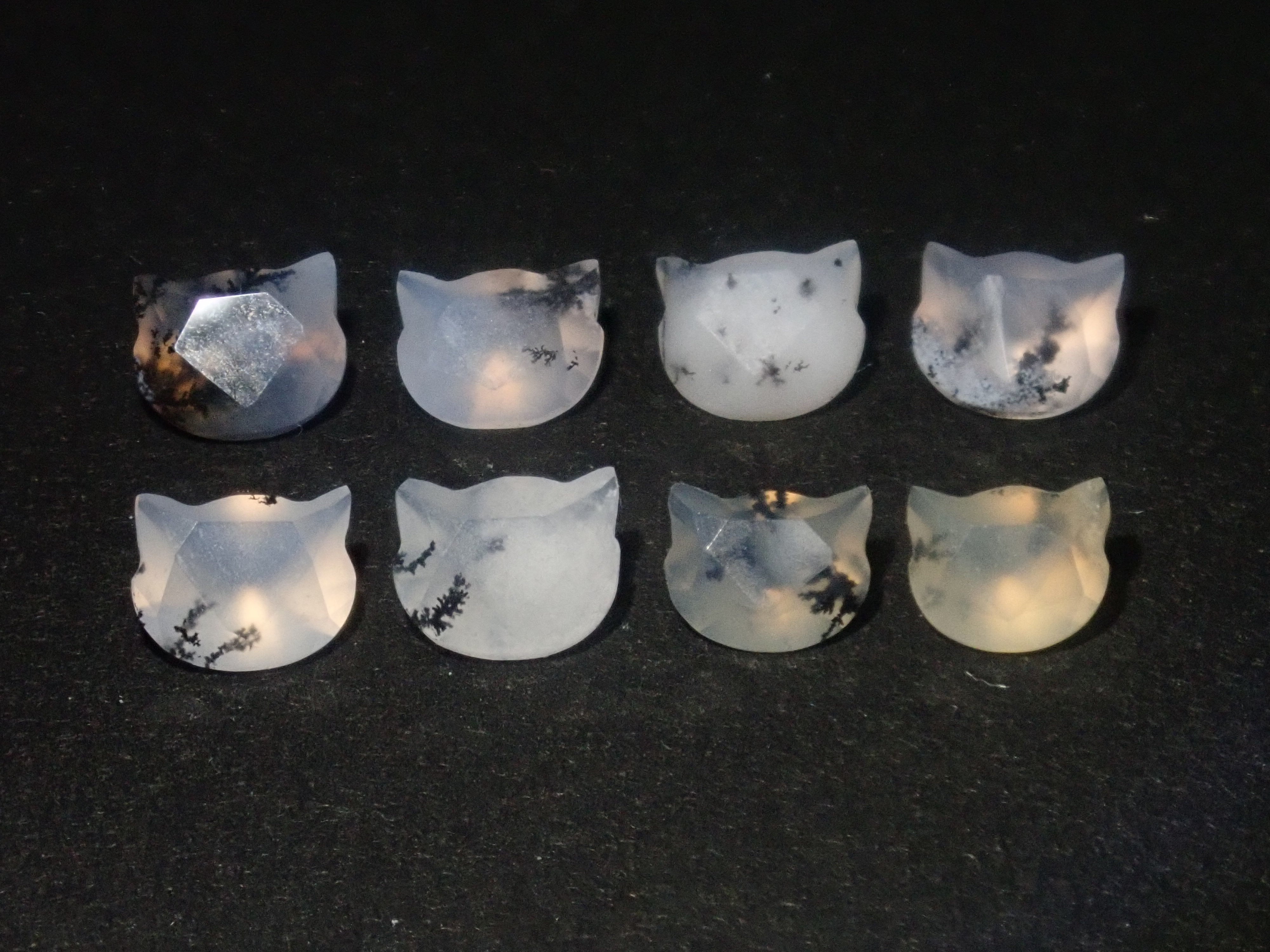 【10/13 22時販売】《限定8石》ブラジル産デンドリティッククォーツの子猫カット1石ルース(初心者向け)(5mm)《複数購入割引有》