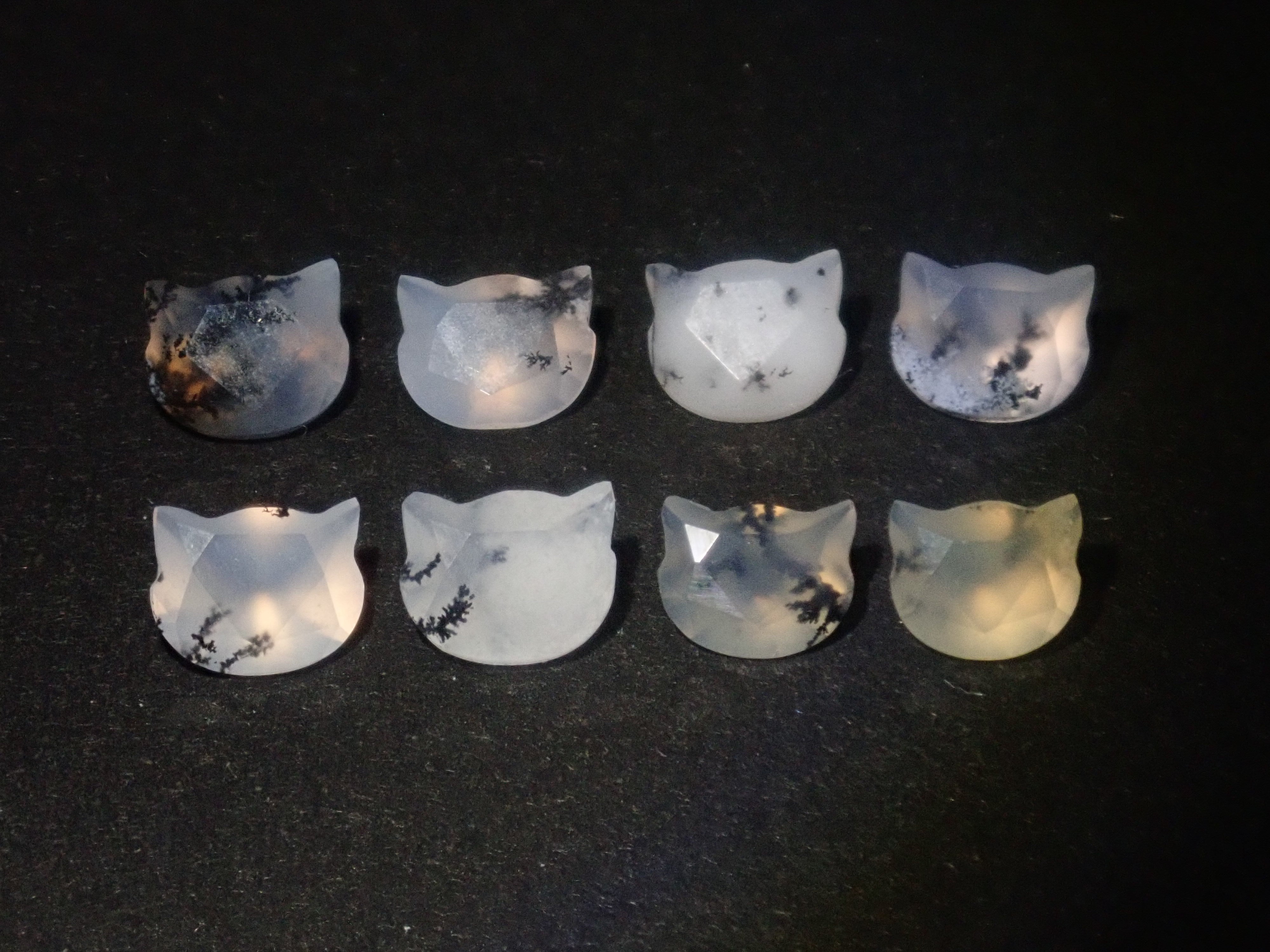 【10/13 22時販売】《限定8石》ブラジル産デンドリティッククォーツの子猫カット1石ルース(初心者向け)(5mm)《複数購入割引有》