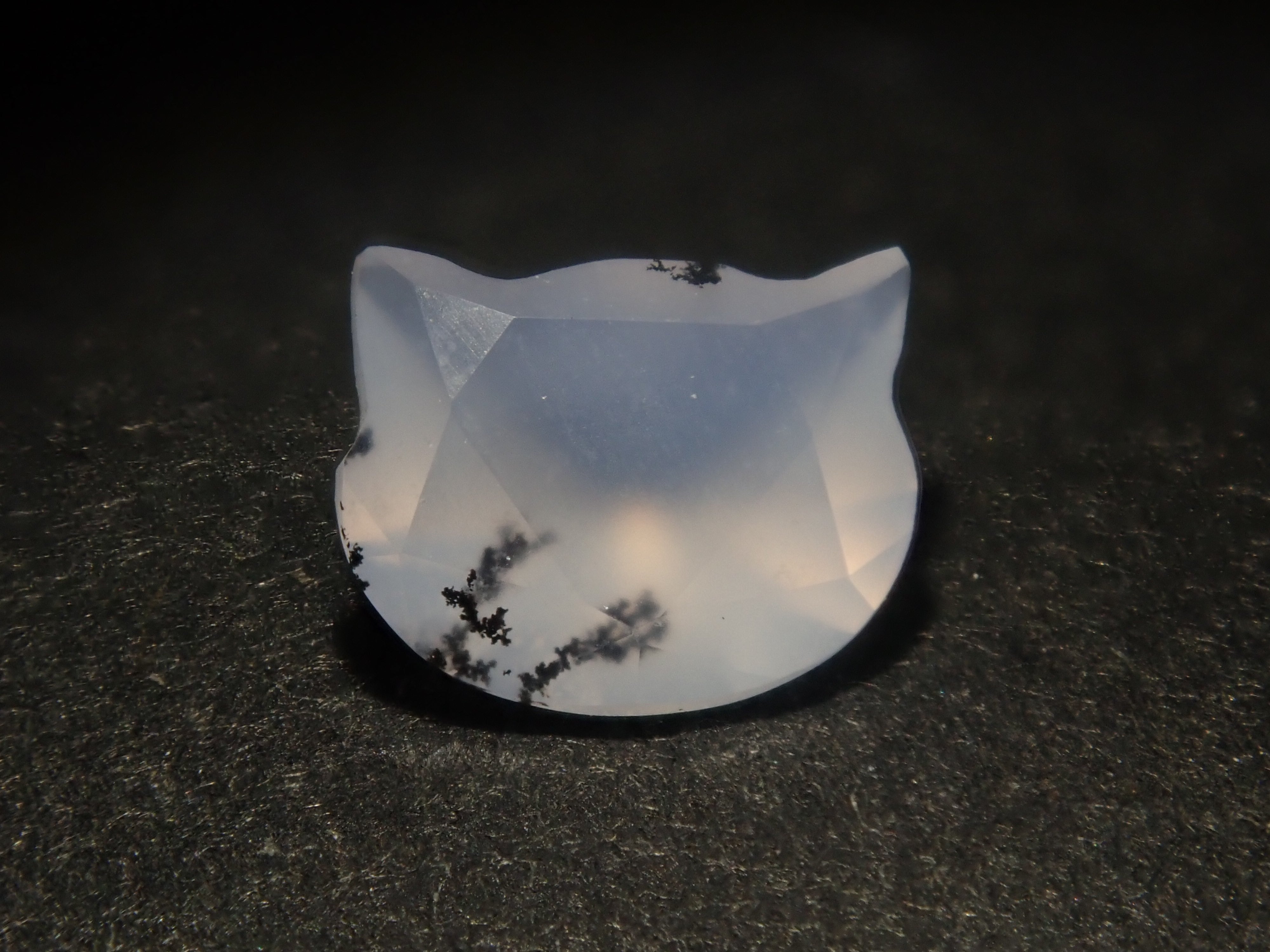 【10/13 22時販売】《限定8石》ブラジル産デンドリティッククォーツの子猫カット1石ルース(初心者向け)(5mm)《複数購入割引有》