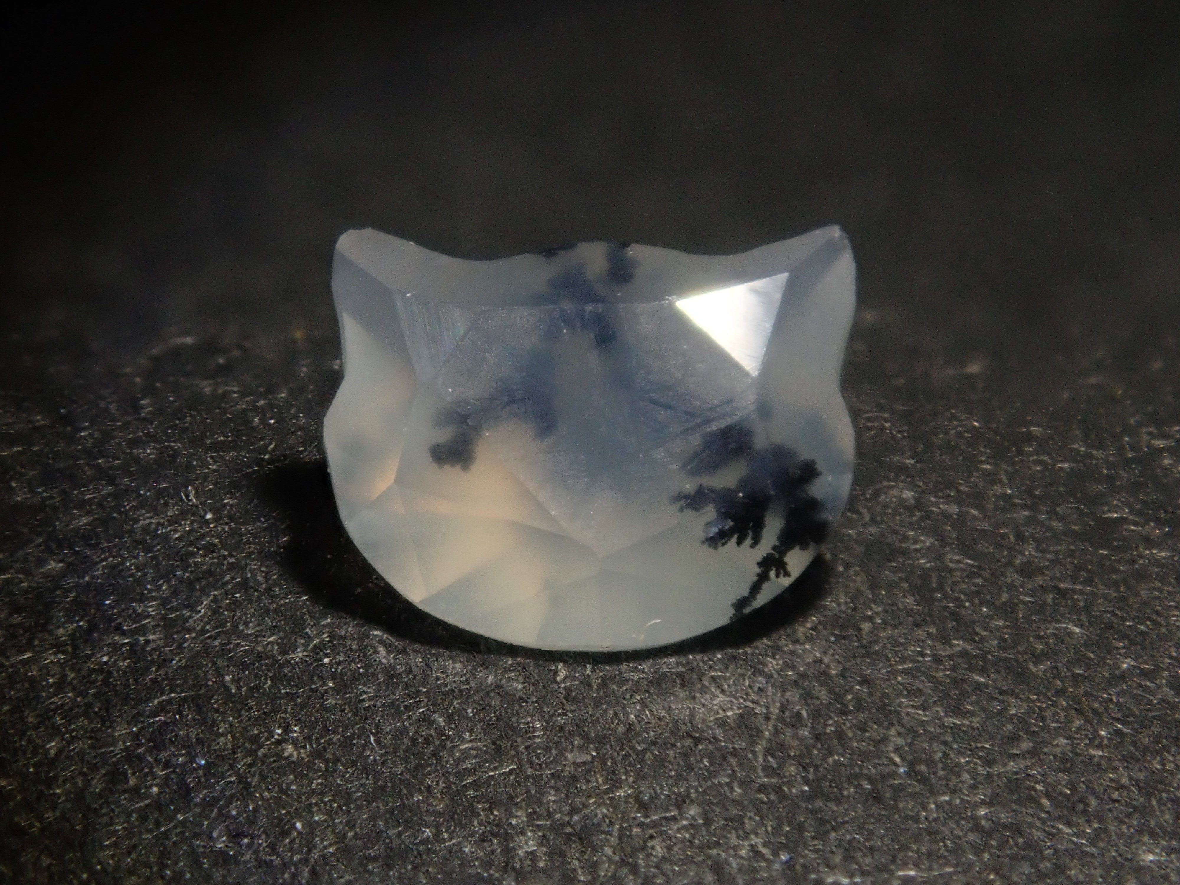 【10/13 22時販売】《限定8石》ブラジル産デンドリティッククォーツの子猫カット1石ルース(初心者向け)(5mm)《複数購入割引有》