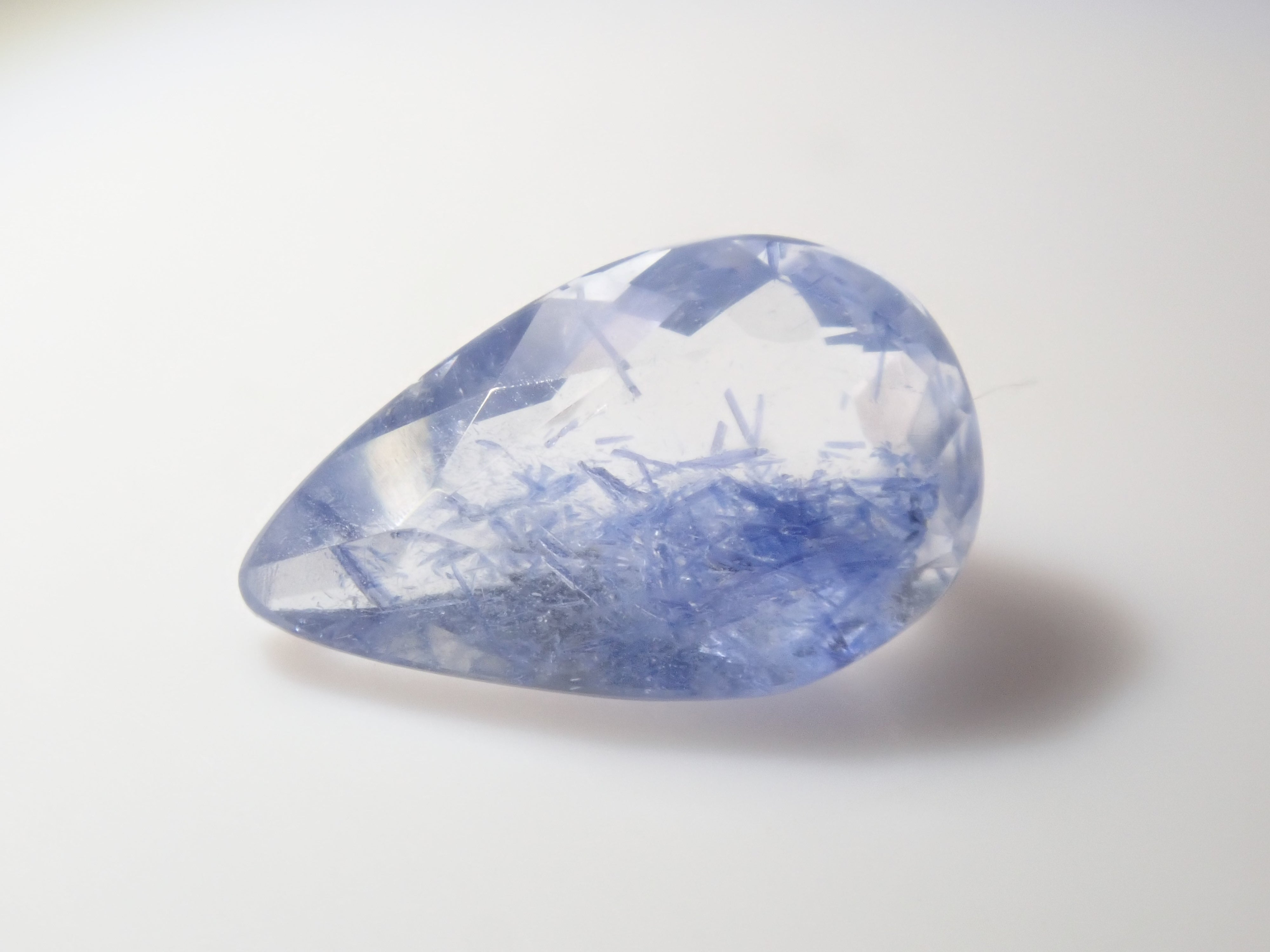 【2/23 22時販売】《限定12石》ツーソン新着の良質なブラジル産デュモルチェライトインクォーツ(ファセットカット)《複数購入割引有》