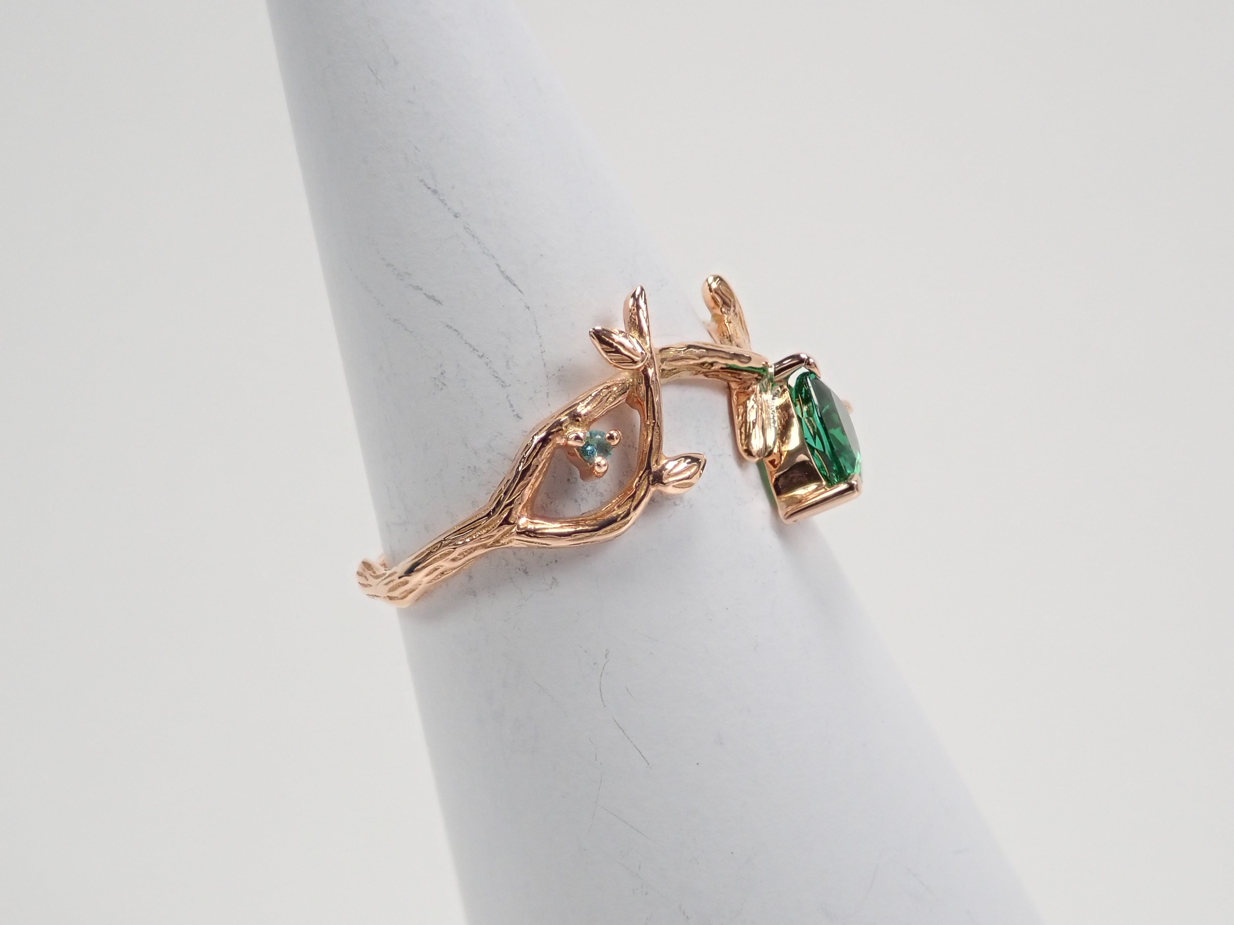 K18PG ブラジル産パライバトルマリン 0.49ct リング