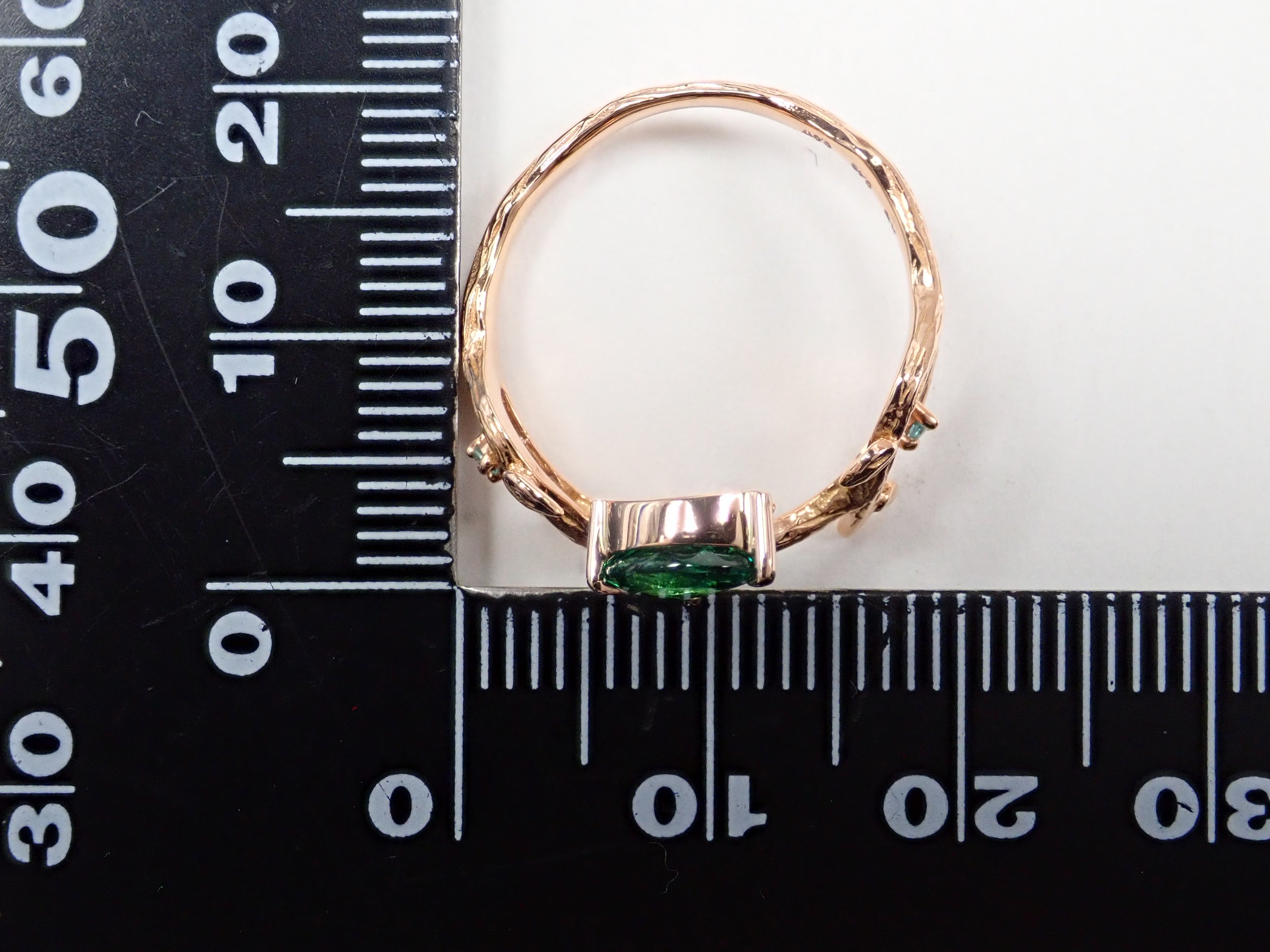 K18PG ブラジル産パライバトルマリン 0.49ct リング