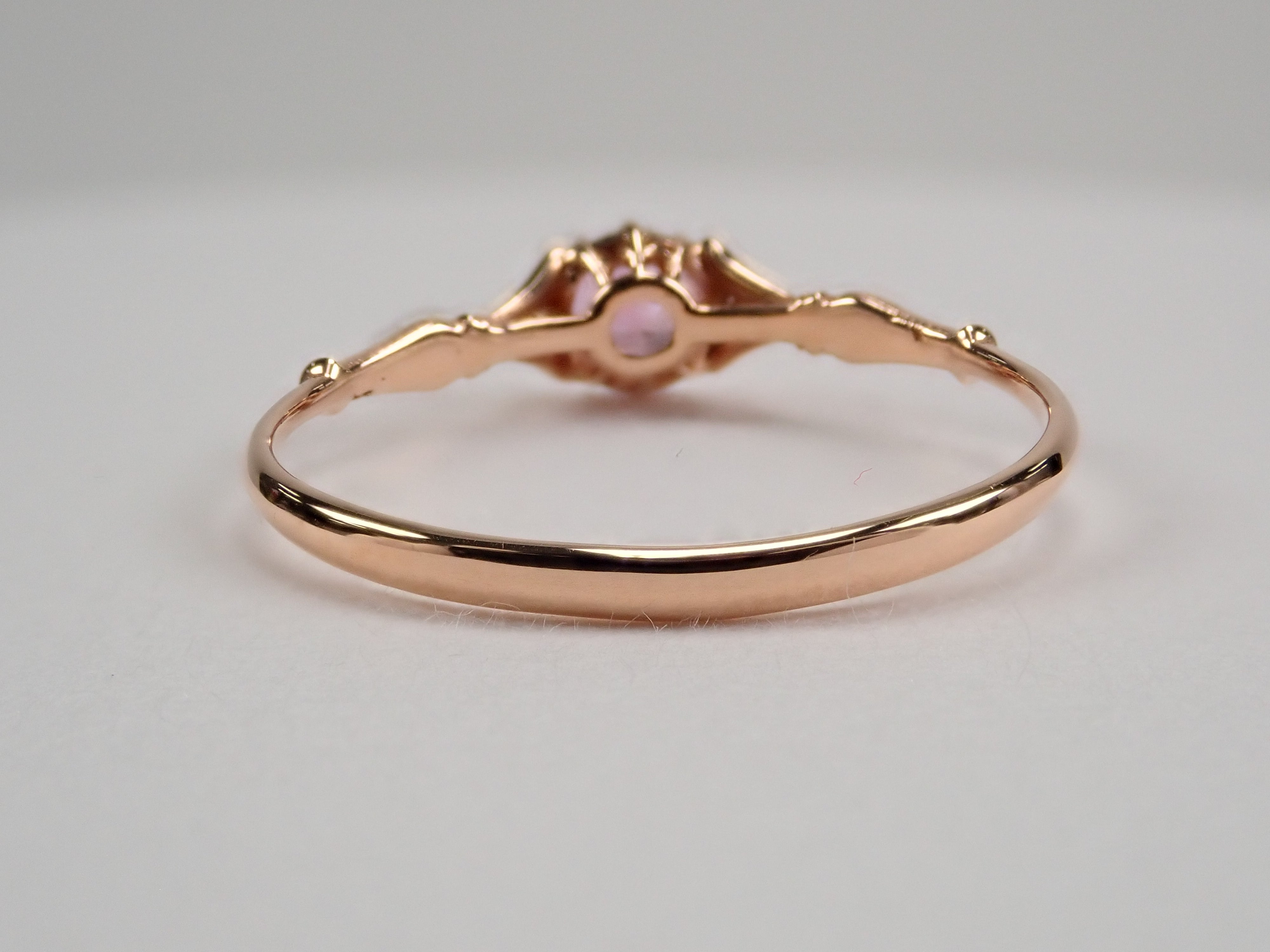 K18PG ピンクサファイア 0.32ct リング