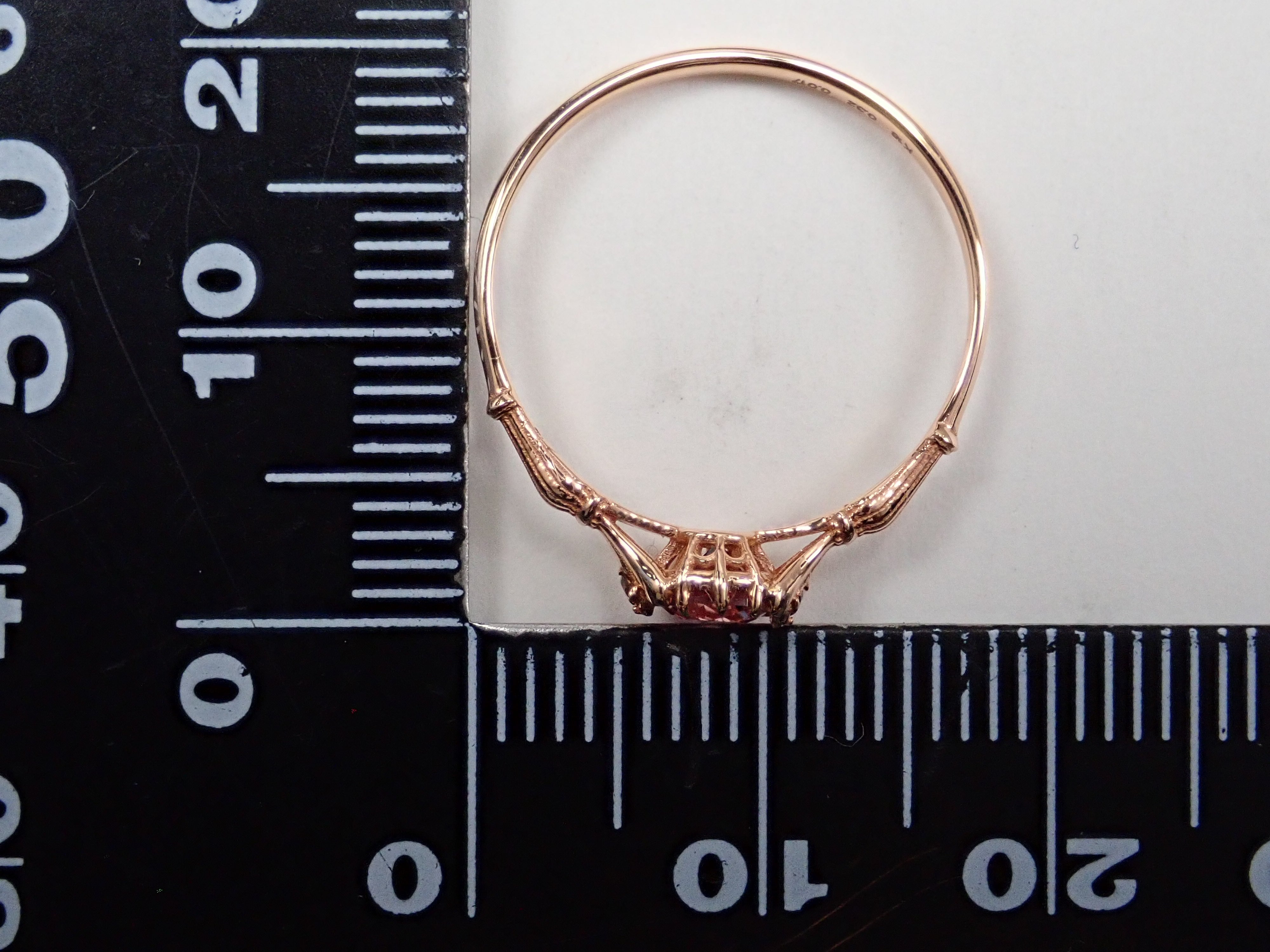 K18PG ピンクサファイア 0.32ct リング