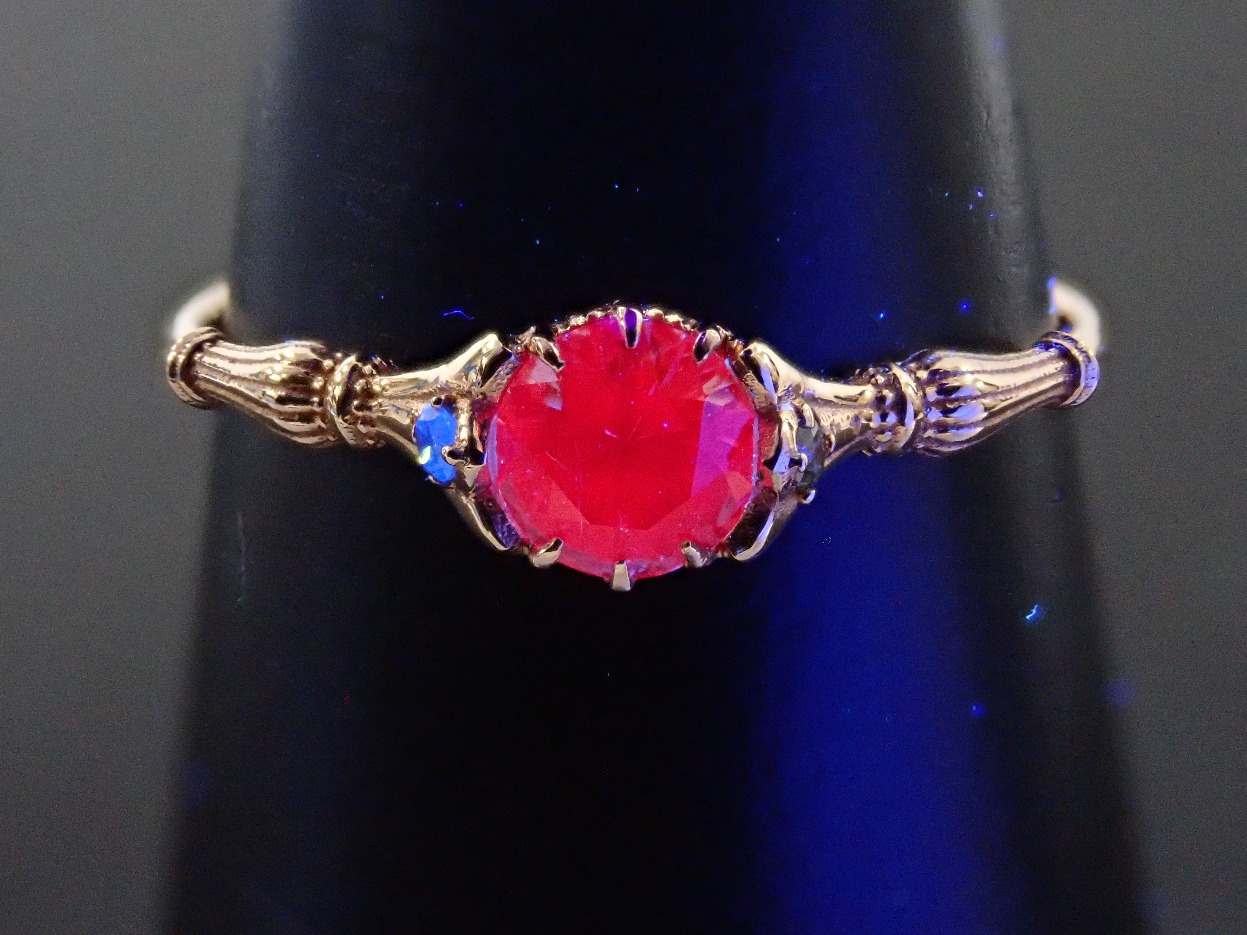 K18PG ピンクサファイア 0.32ct リング