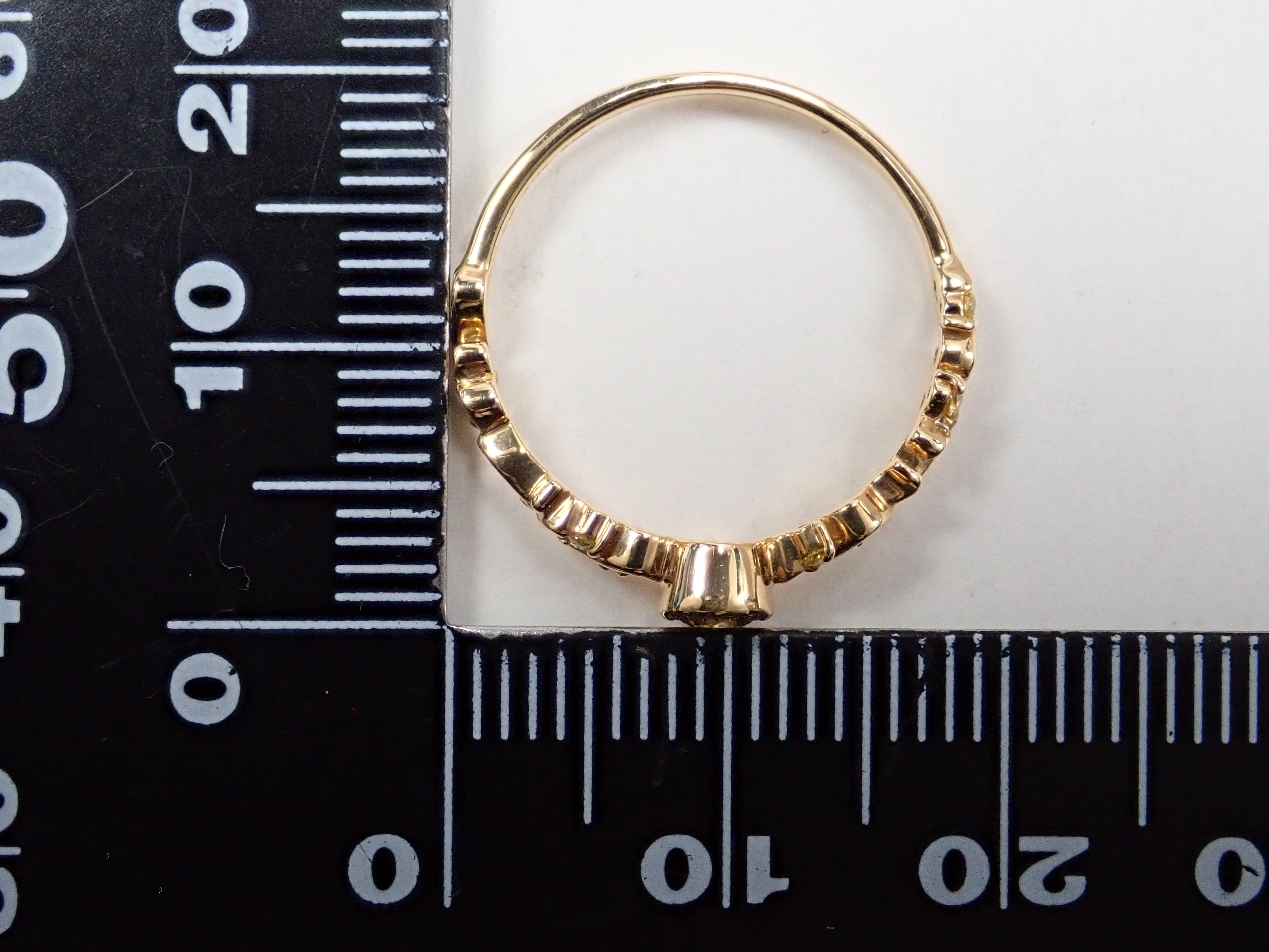 K18YG カメレオンダイヤモンド 0.142ct リング