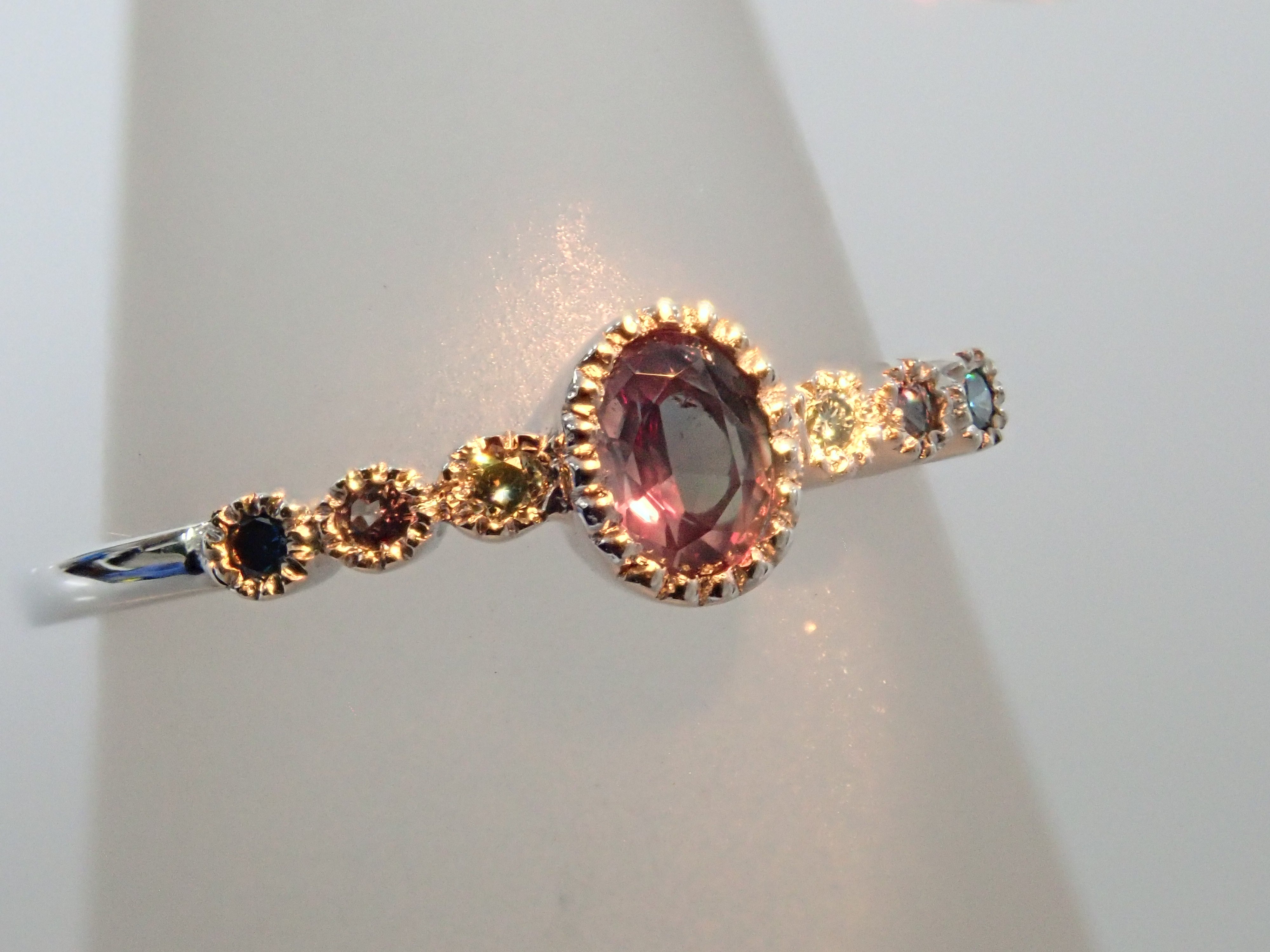 Pt950 ブラジル産アレキサンドライト 0.144ct リング