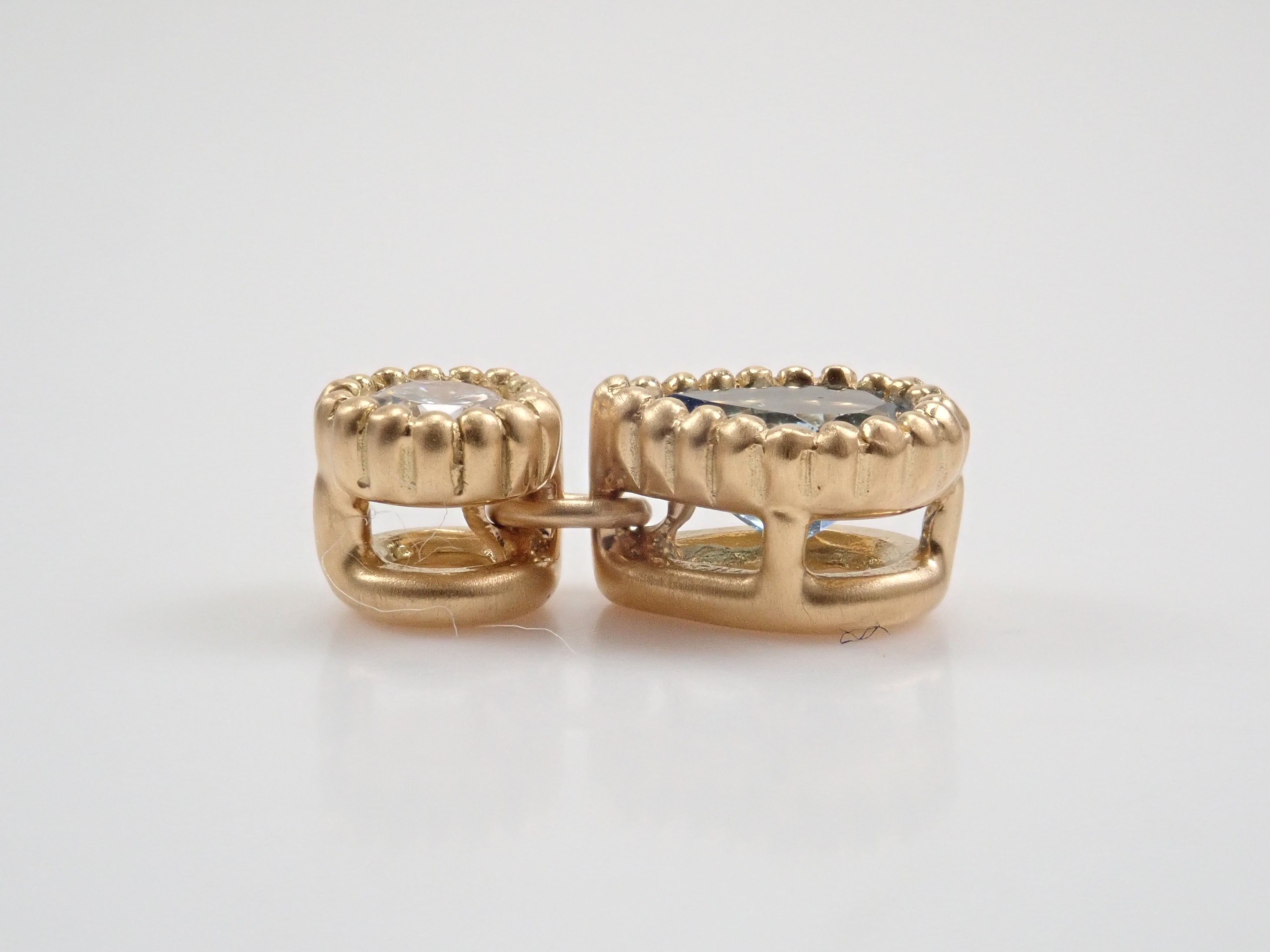 K18YG サンタマリアアクアマリン 0.284ct ペンダントトップ(ネックレストップ)