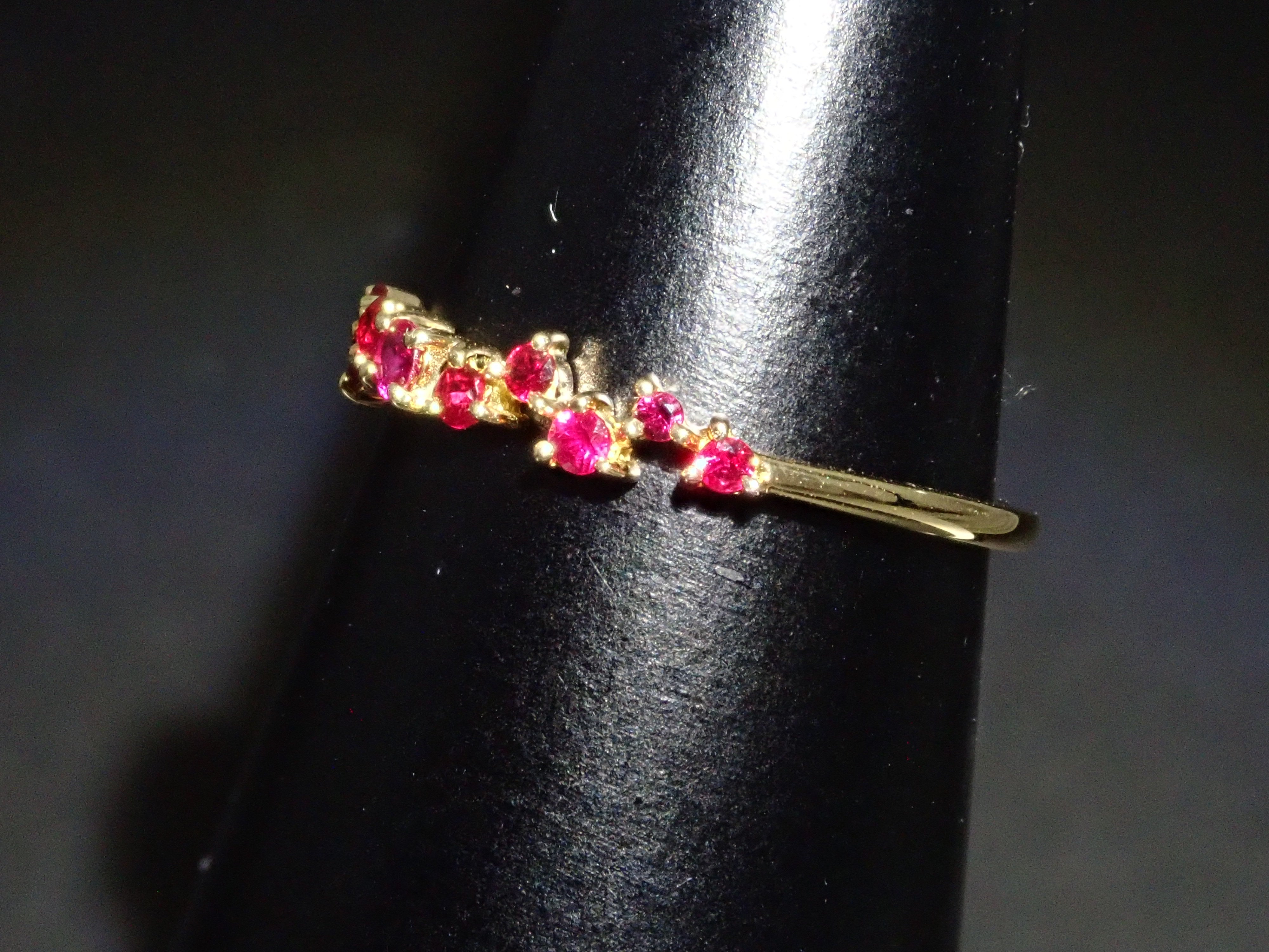 18K Yellow Gold Ruby Ring
