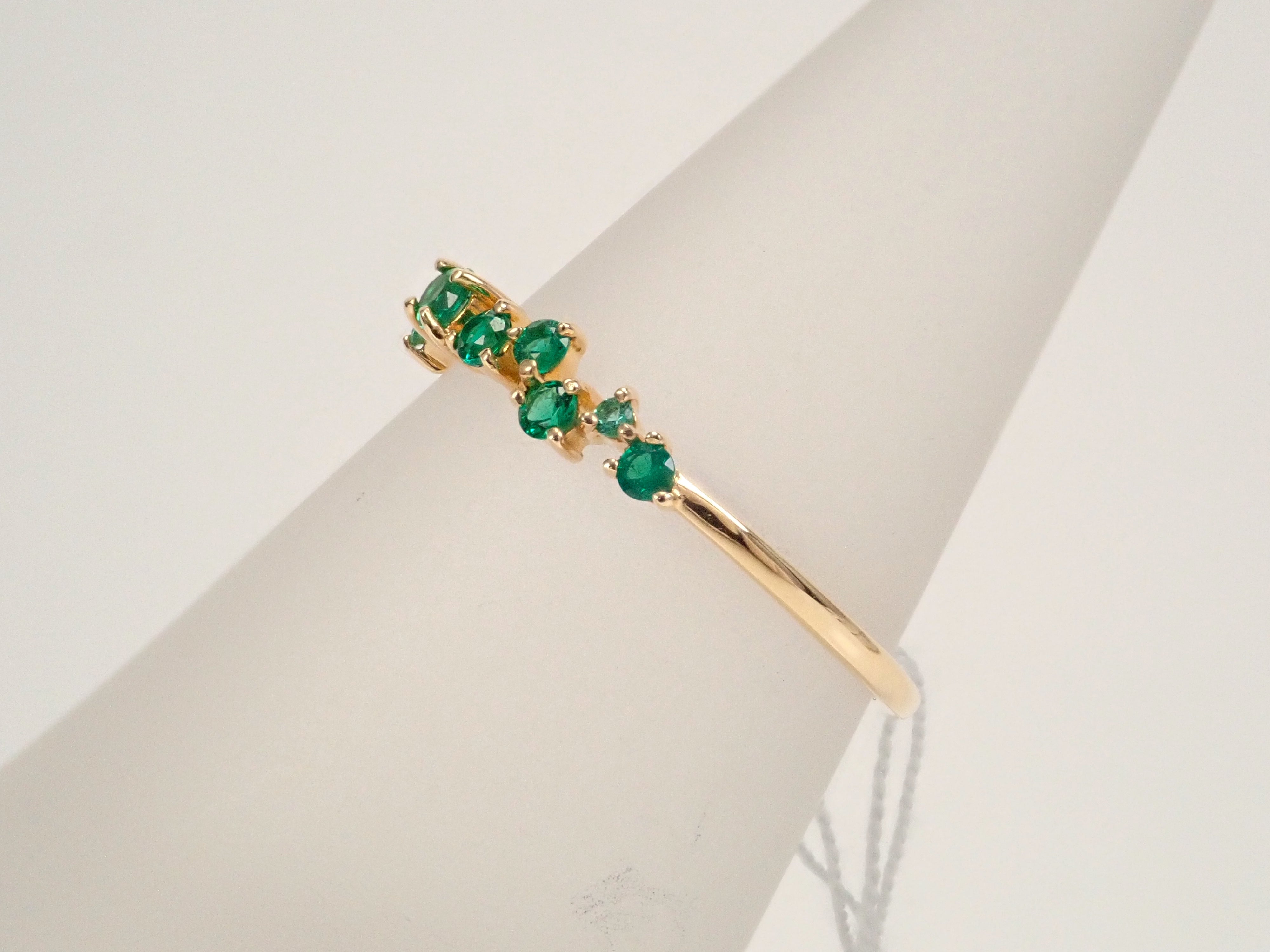 18K Yellow Gold Colombian Emerald Ring