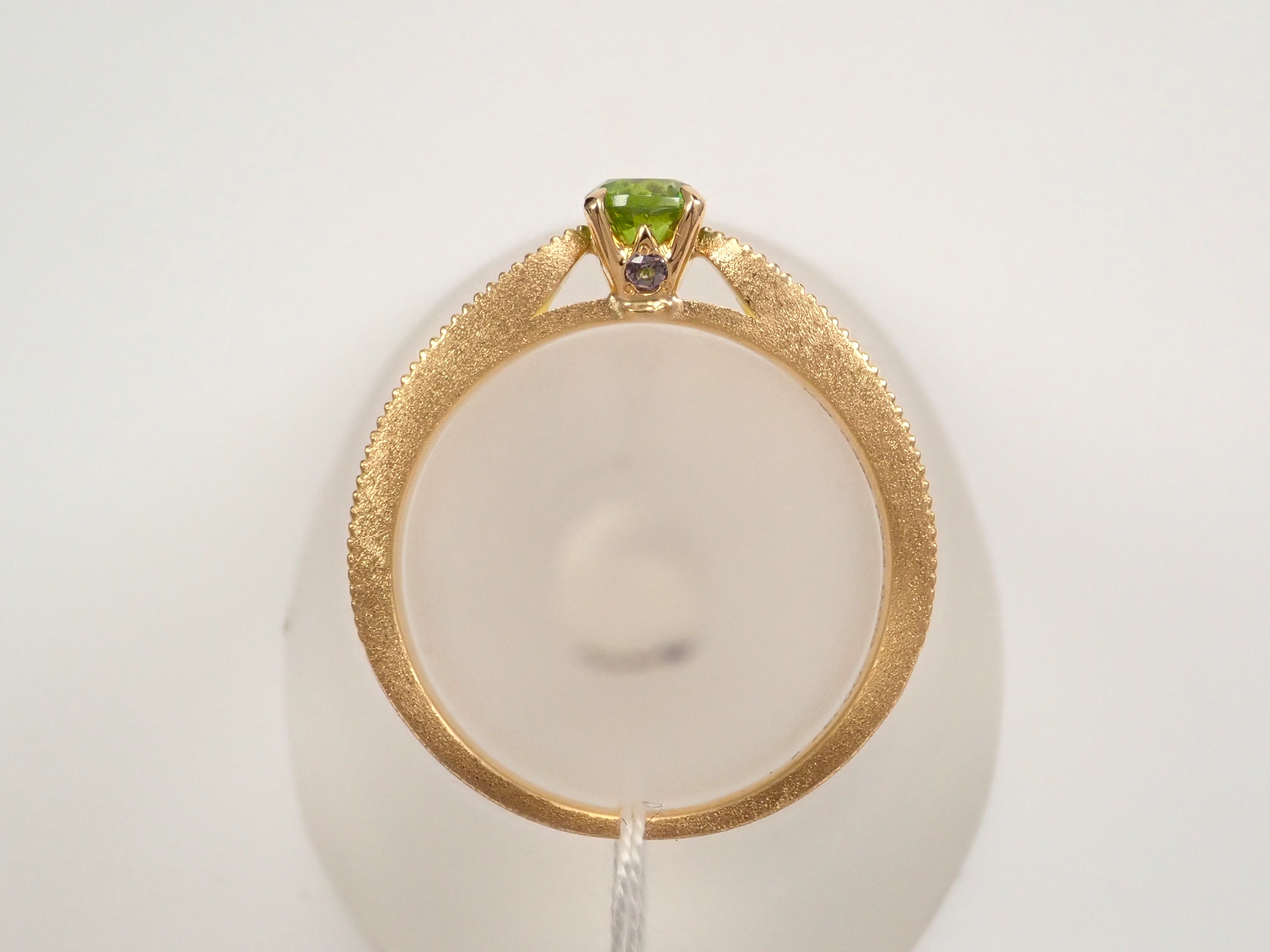 【抽獎活動 0201_07】18K黃金俄羅斯翠榴石(馬尾紋認證)0.382克拉戒指