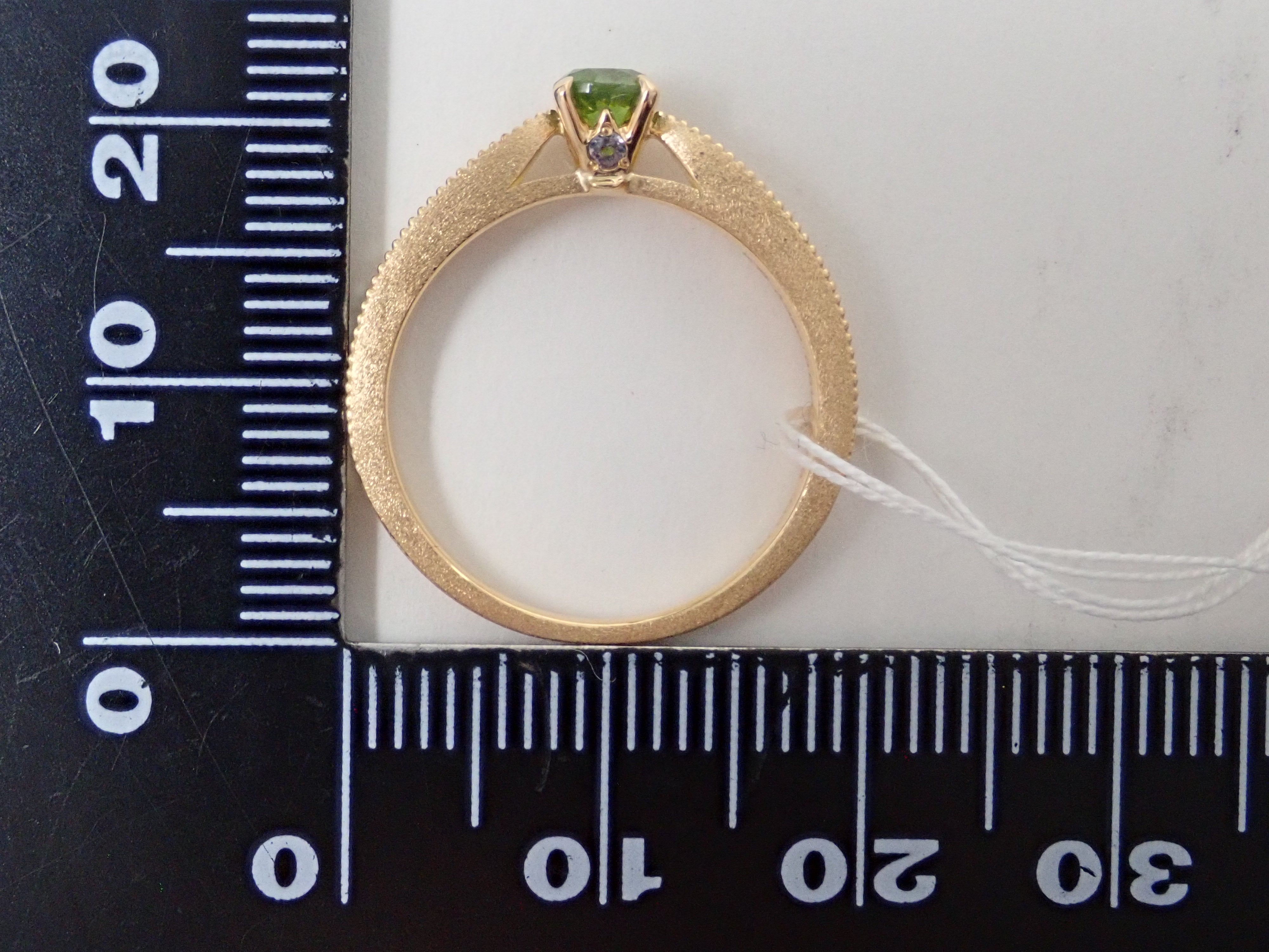 【抽獎活動 0201_07】18K黃金俄羅斯翠榴石(馬尾紋認證)0.382克拉戒指