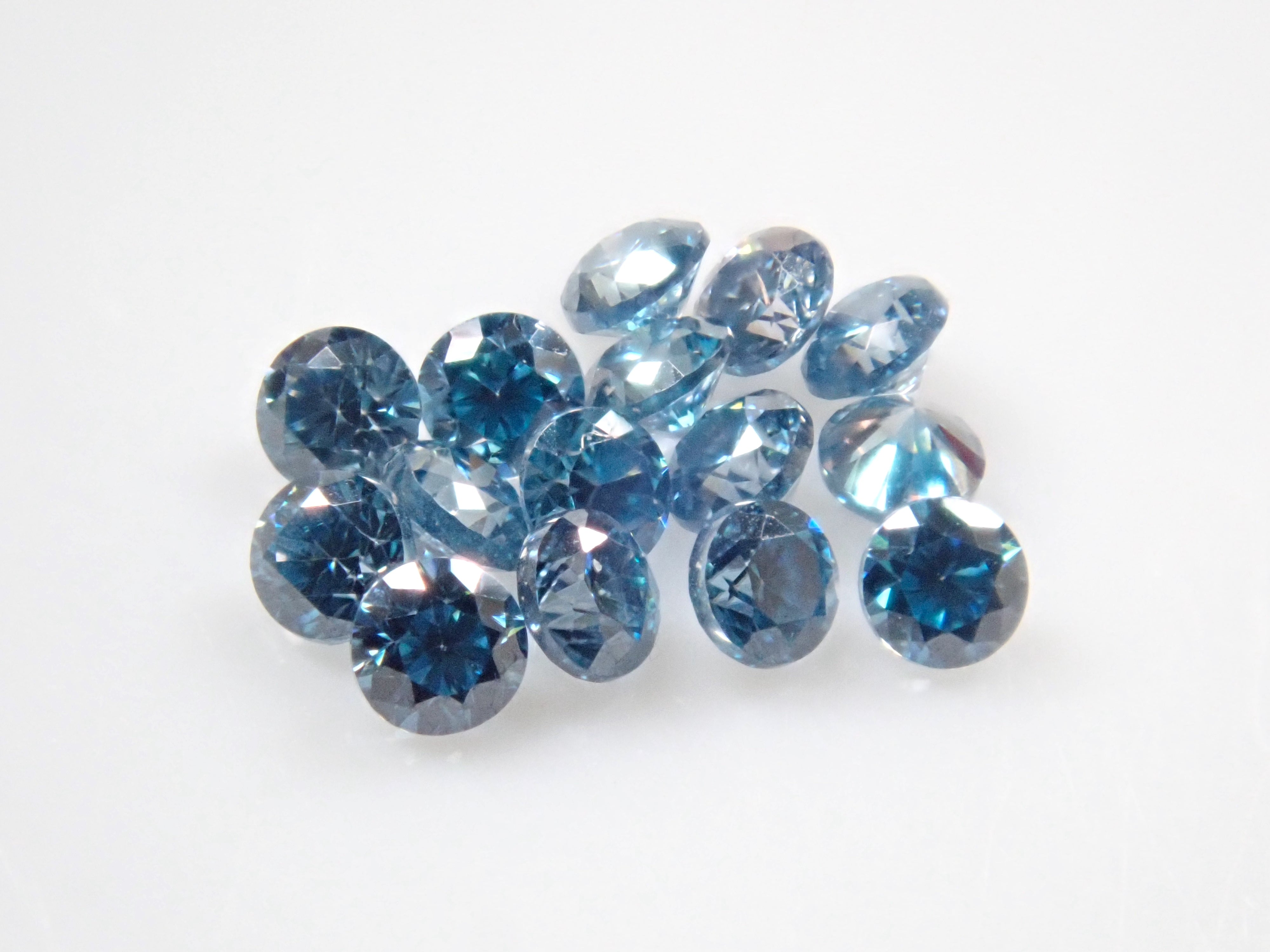 合成莫桑石1石散(藍色莫桑石,1.2mm)《多買有優惠》