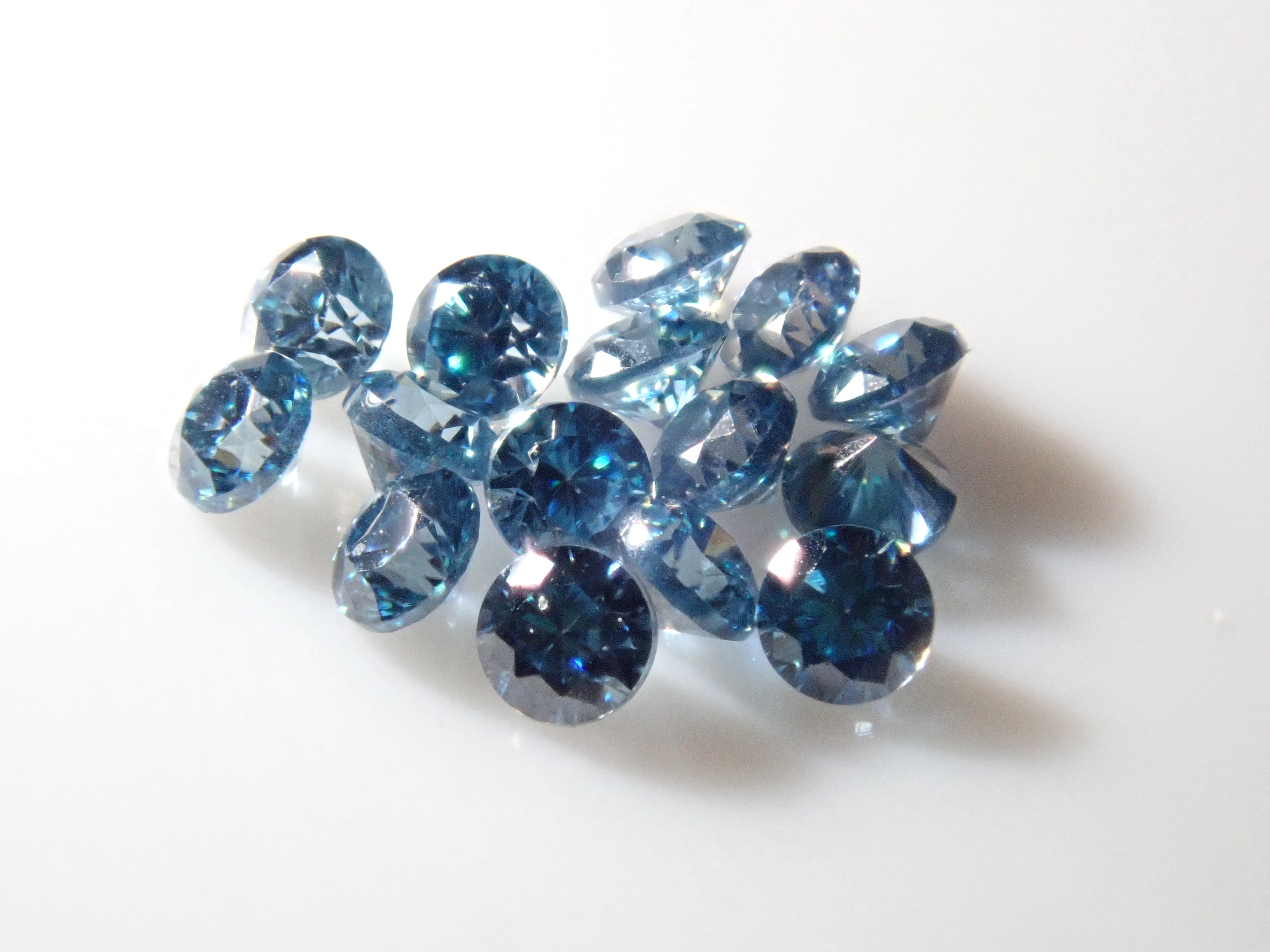 合成莫桑石1石散(藍色莫桑石,1.2mm)《多買有優惠》