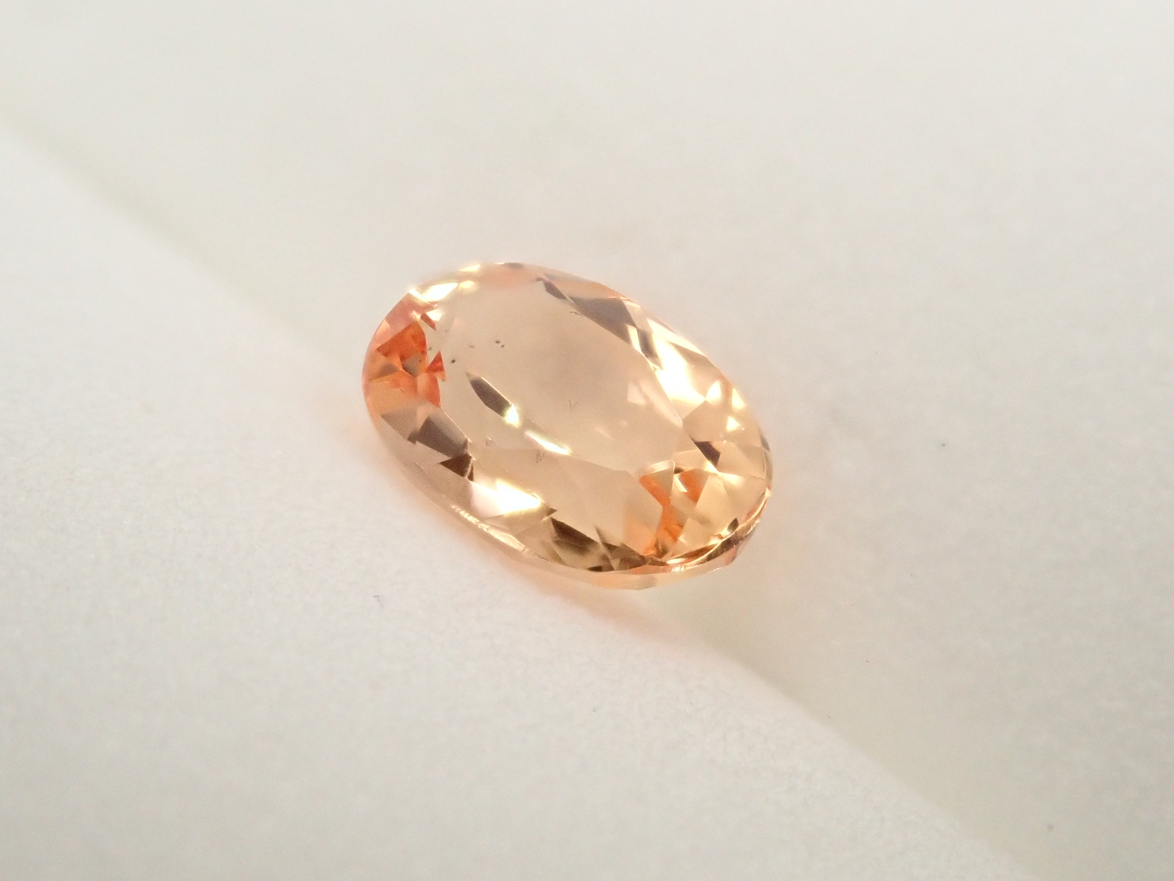 【1/25 22時販売】ブラジル産インペリアルトパーズ 0.939ctルース 鑑別書