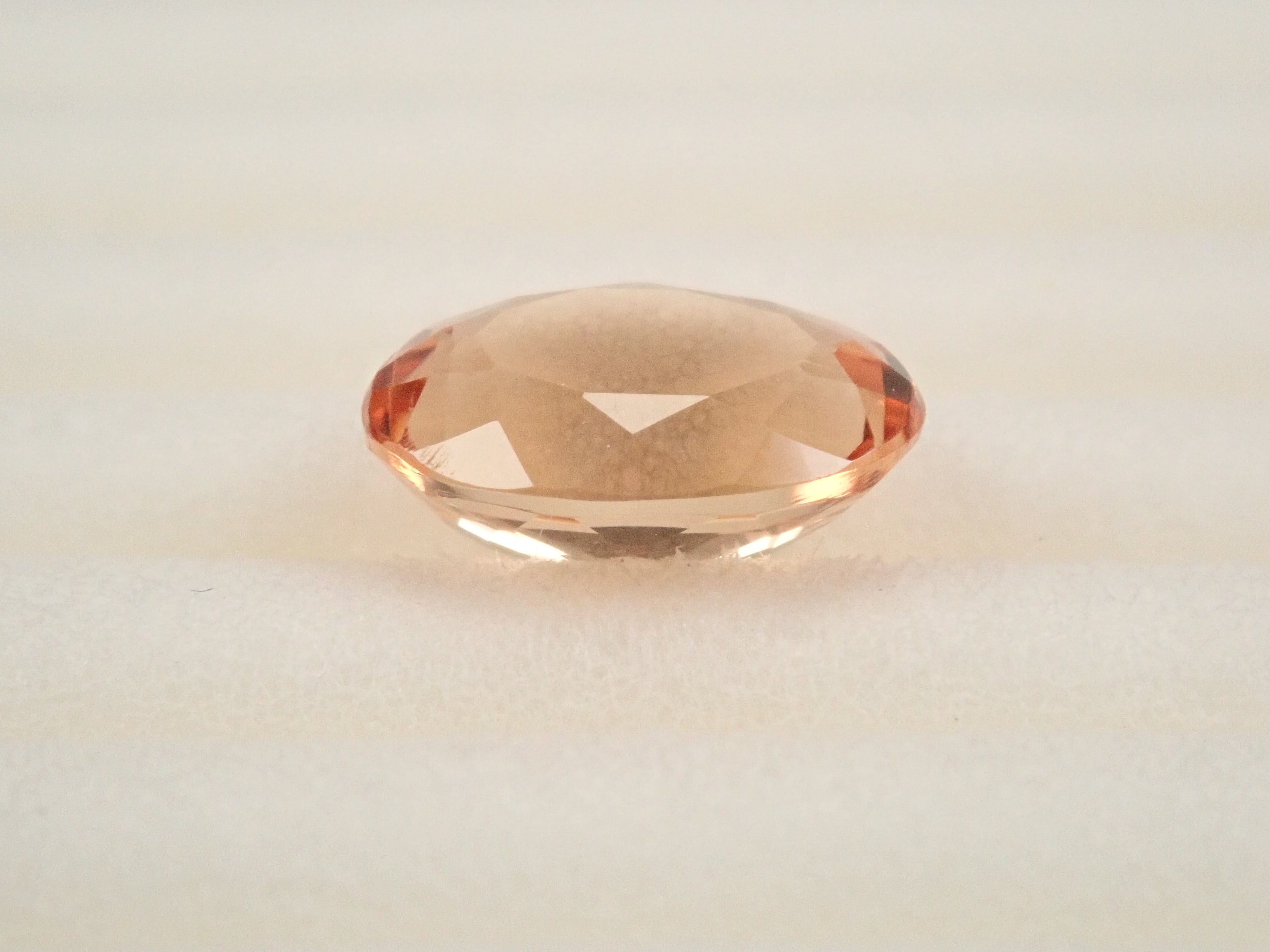 【1/25 22時販売】ブラジル産インペリアルトパーズ 0.901ctルース 鑑別書