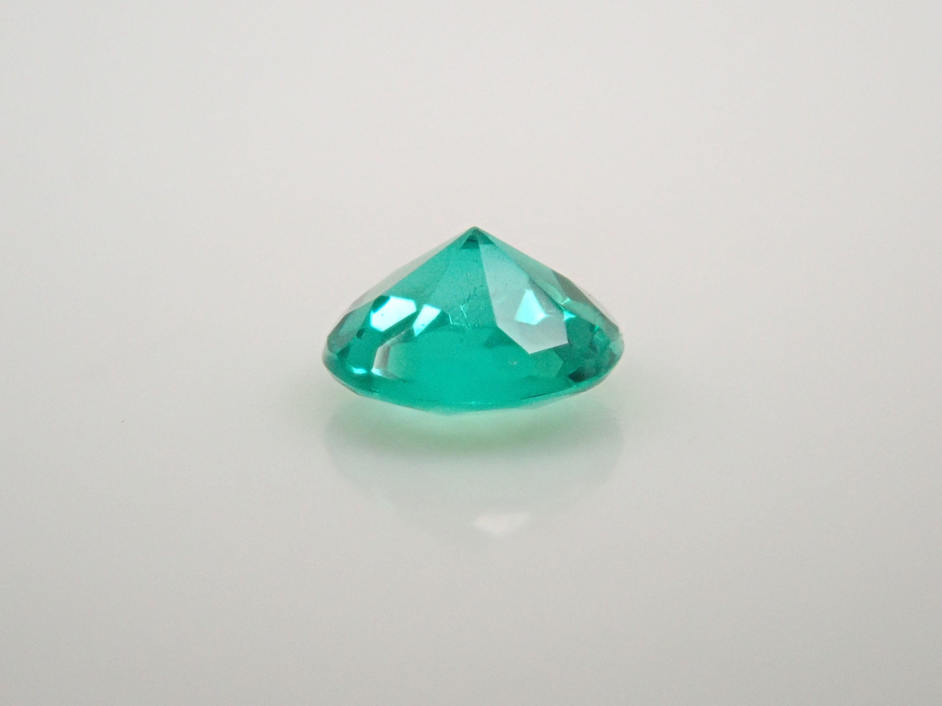 【2/7 22時販売】コロンビア産ノンオイルエメラルド(NONE) 2.8mm/0.070ctルース GIA