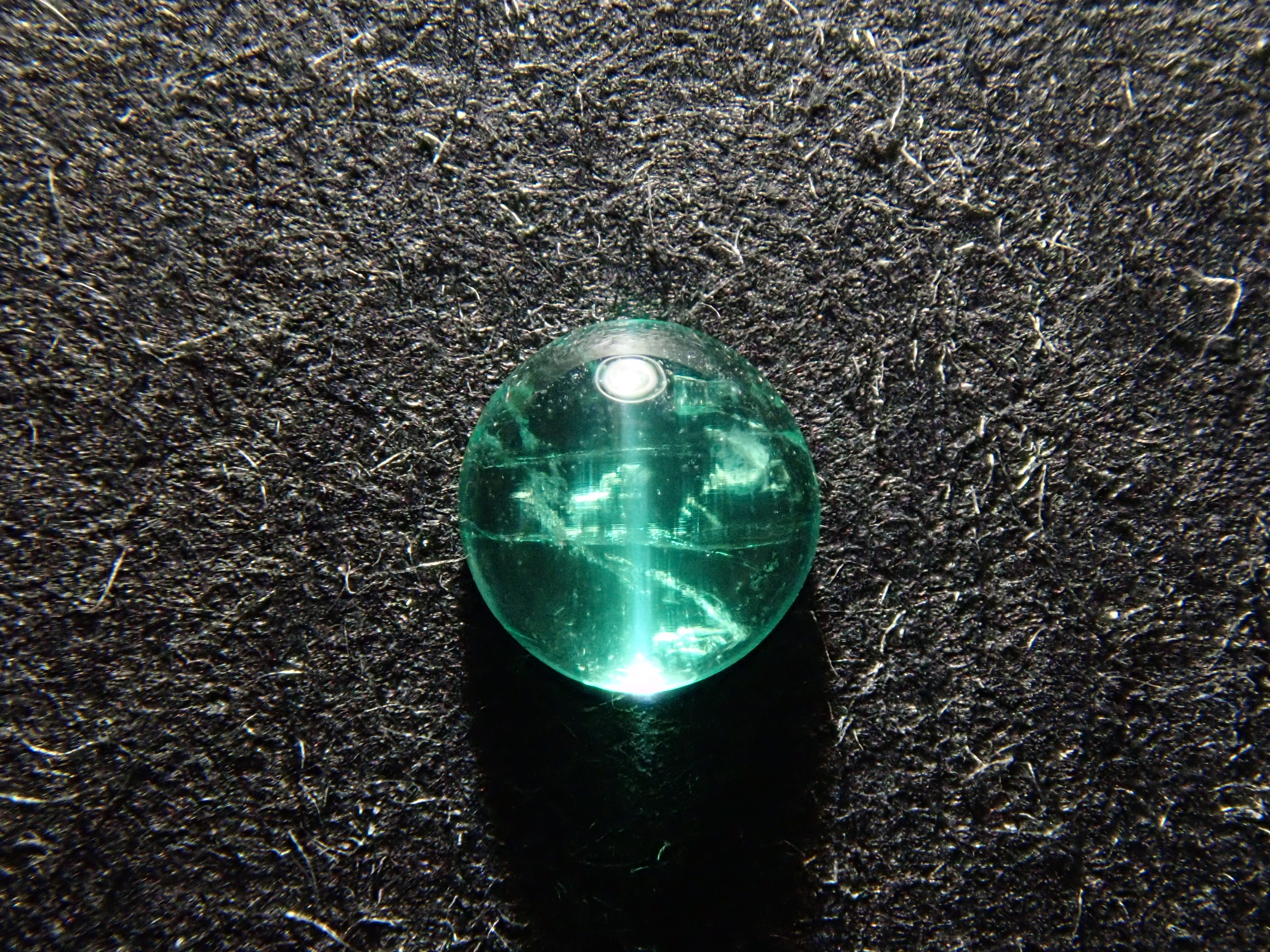 【1/26 22時販売】コロンビア産エメラルドキャッツアイ 3.0mm/0.098ctルース