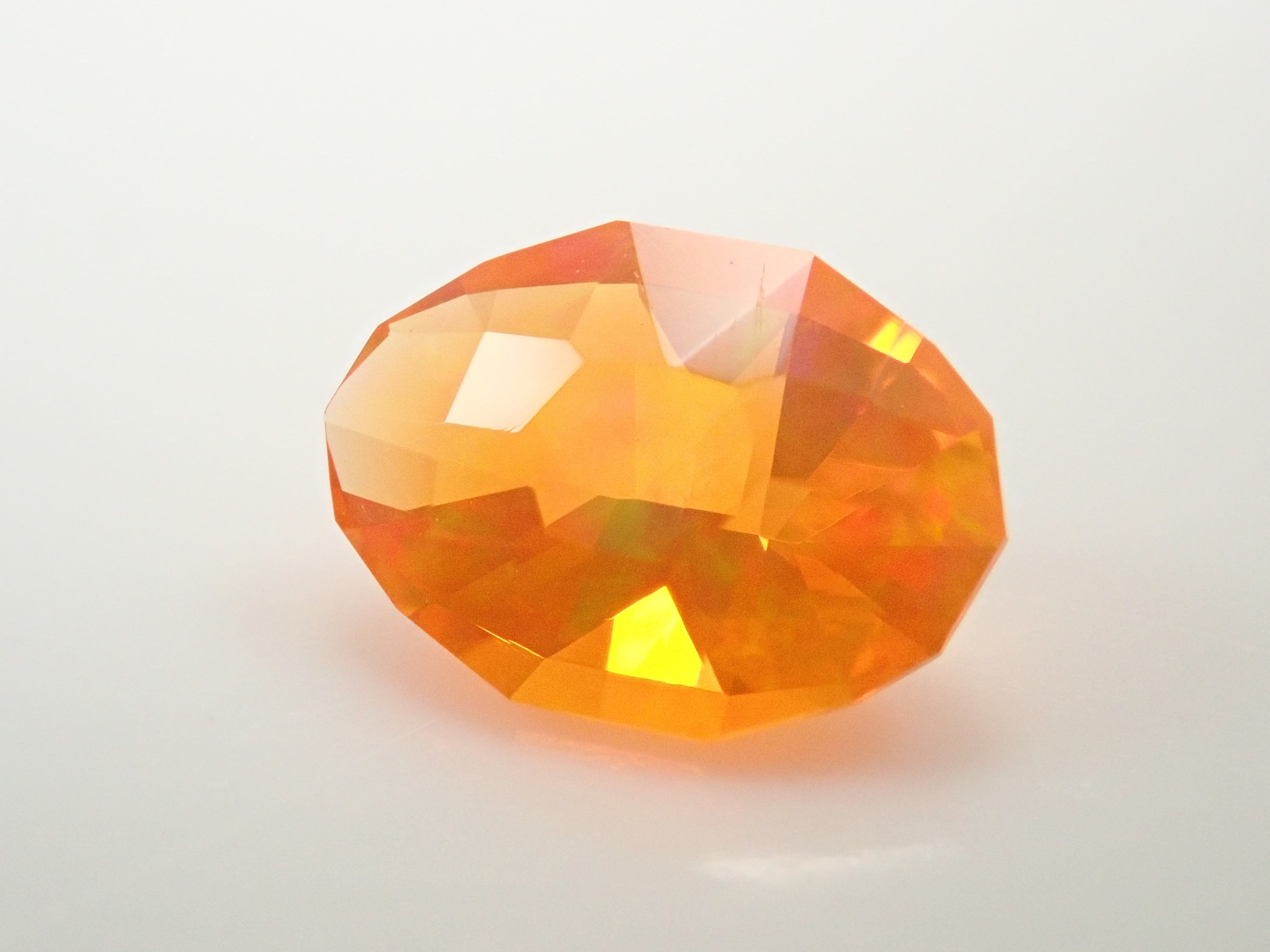 【1/27 22時販売】メキシコ産ファイアオパール 0.235ctルース(ファセットカット)