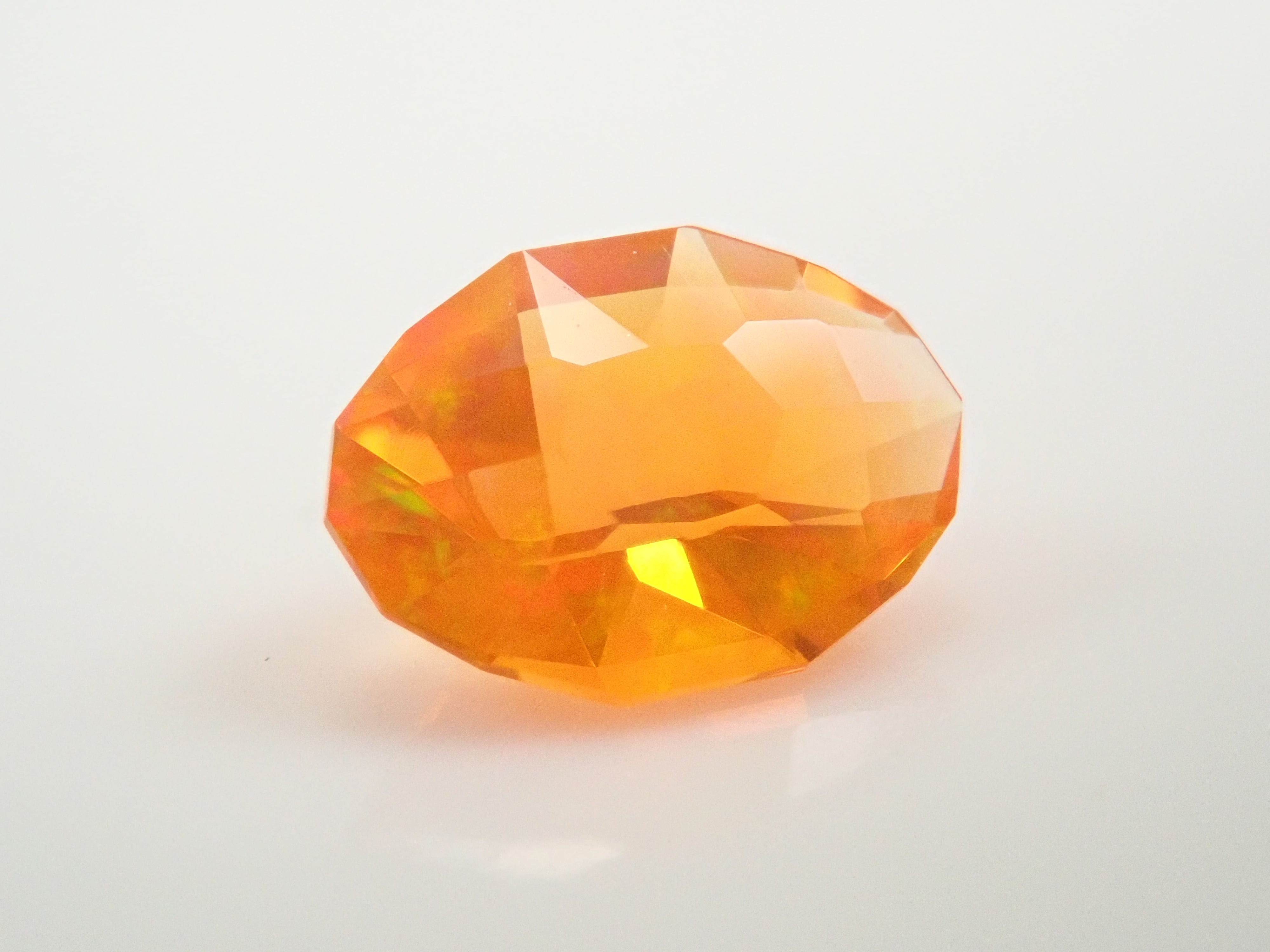 【1/27 22時販売】メキシコ産ファイアオパール 0.235ctルース(ファセットカット)