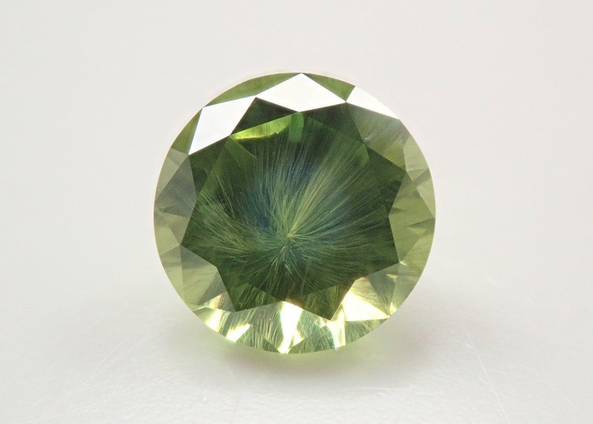 Russian Demantoid Garnet (Horsetail) 5.8mm/0.851ct Loose Stone