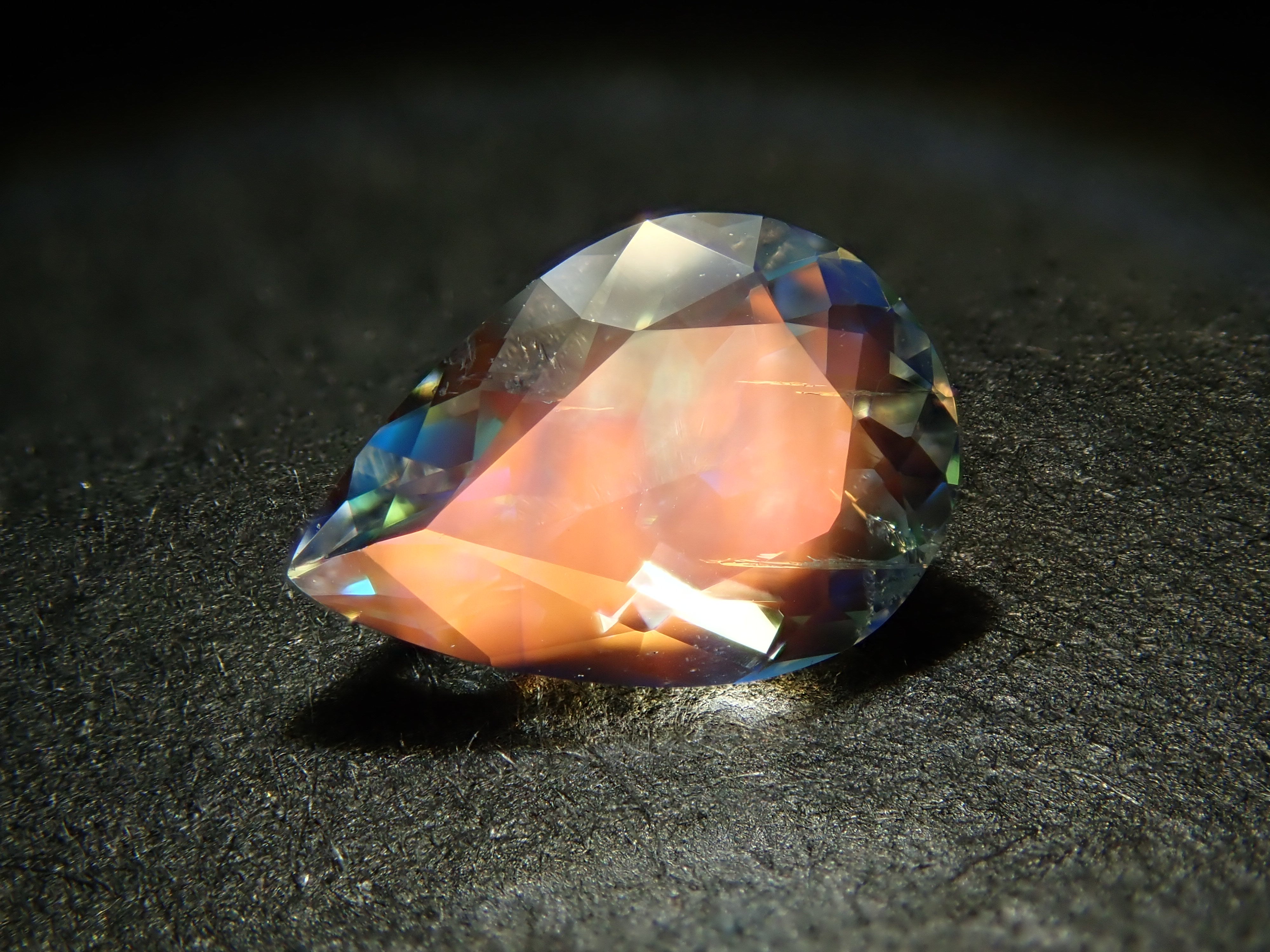 Madagascar Andesine Labradorite (commonly known as Rainbow Moonstone) 0.498ct Loose Stone