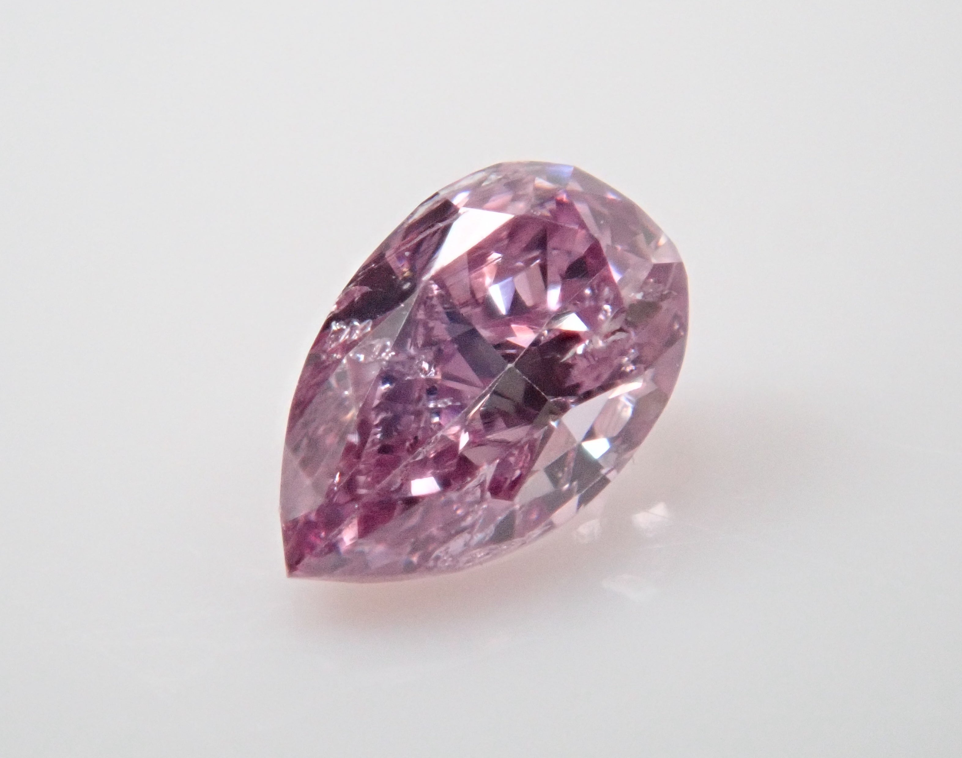 粉紅鑽 0.070 克拉裸鑽(FANCY INTENSE PURPLE PINK,I1)