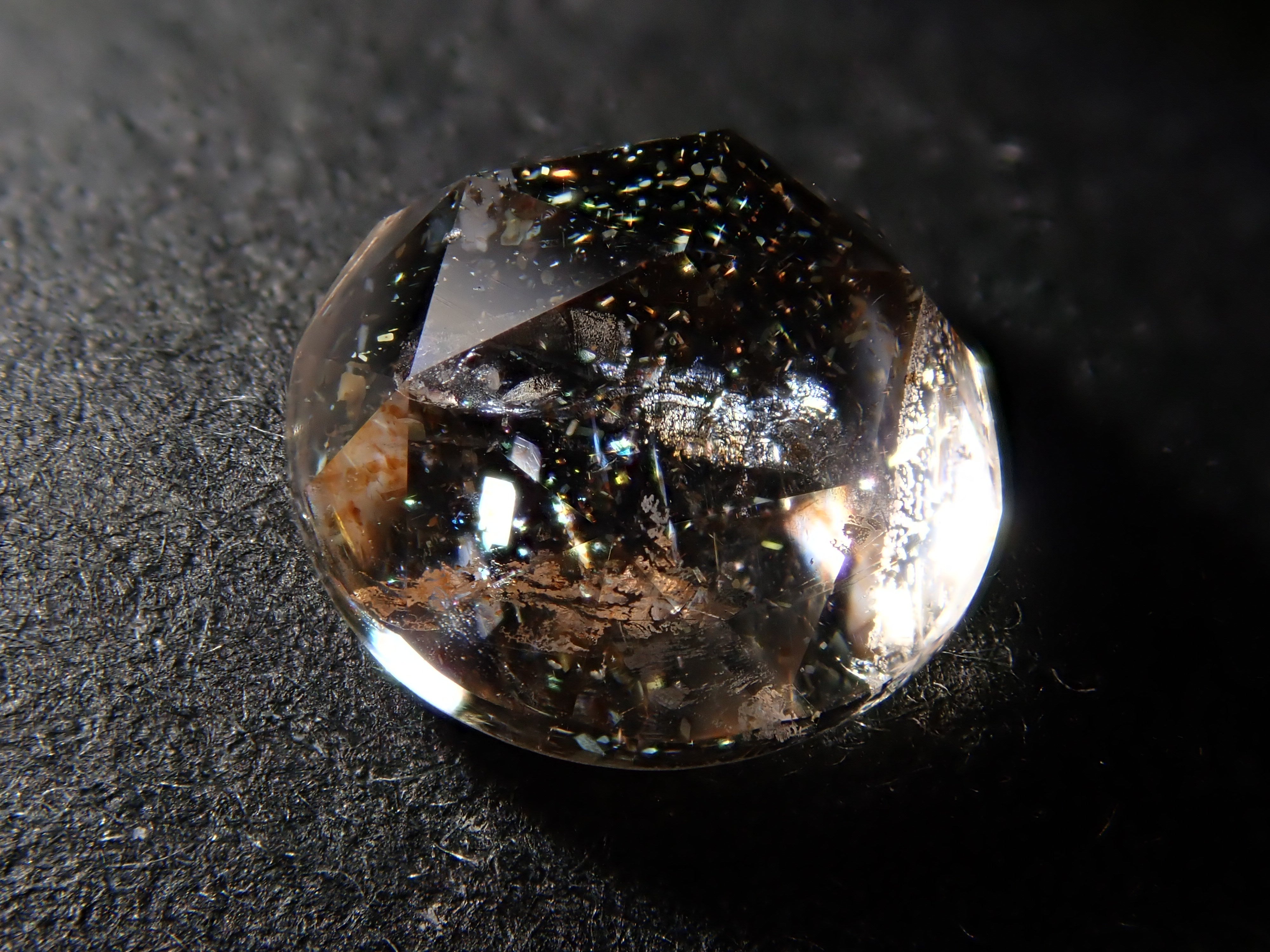 【2/7 22時販売】ブラジル産サンストーン 6.2mm/0.896ctルース(ローズクォーツ)