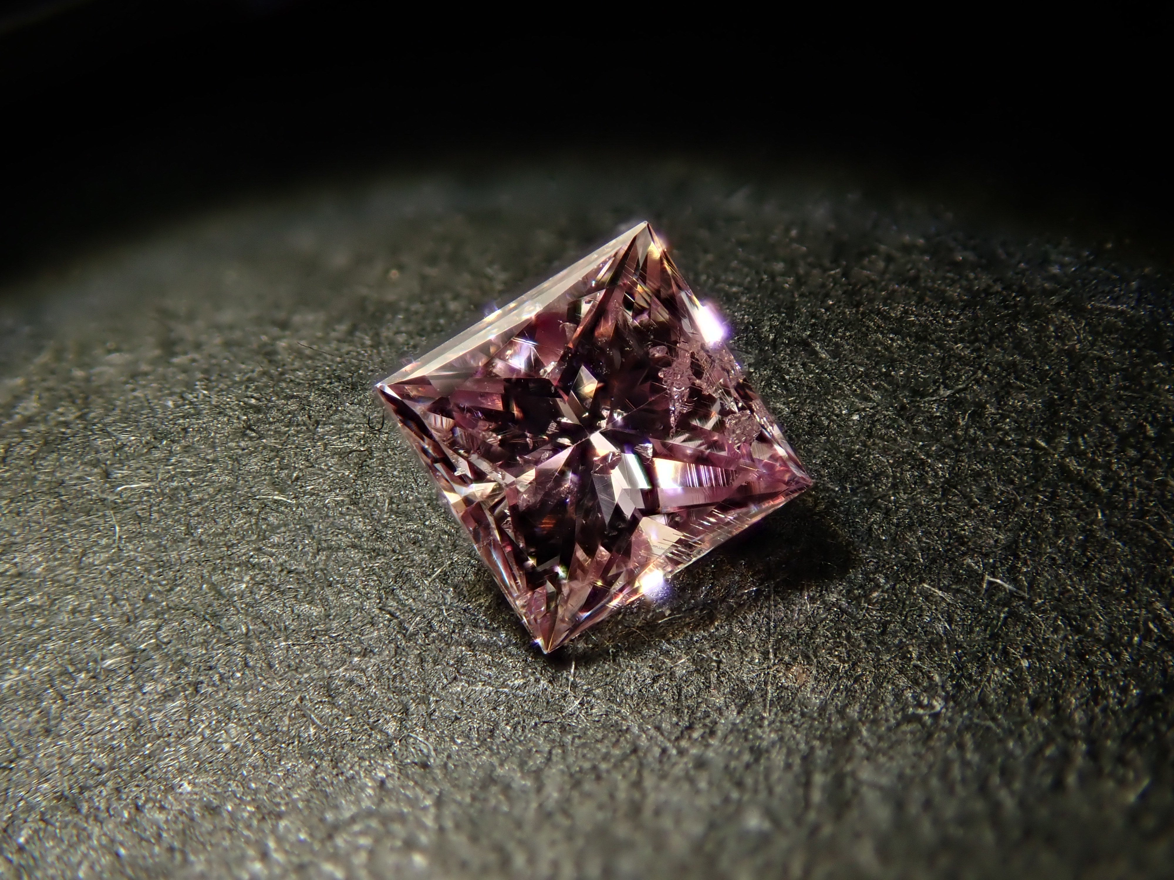 Pink Diamond 0.139ct Loose (FANCY PURPLISH PINK, I1)