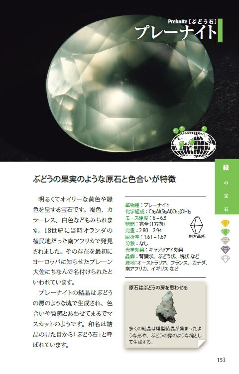 《限定6石》書籍『宝石図鑑』ガチャ💎宝石図鑑掲載されている宝石1石(原石)+エメラルド原石1石の合計2石