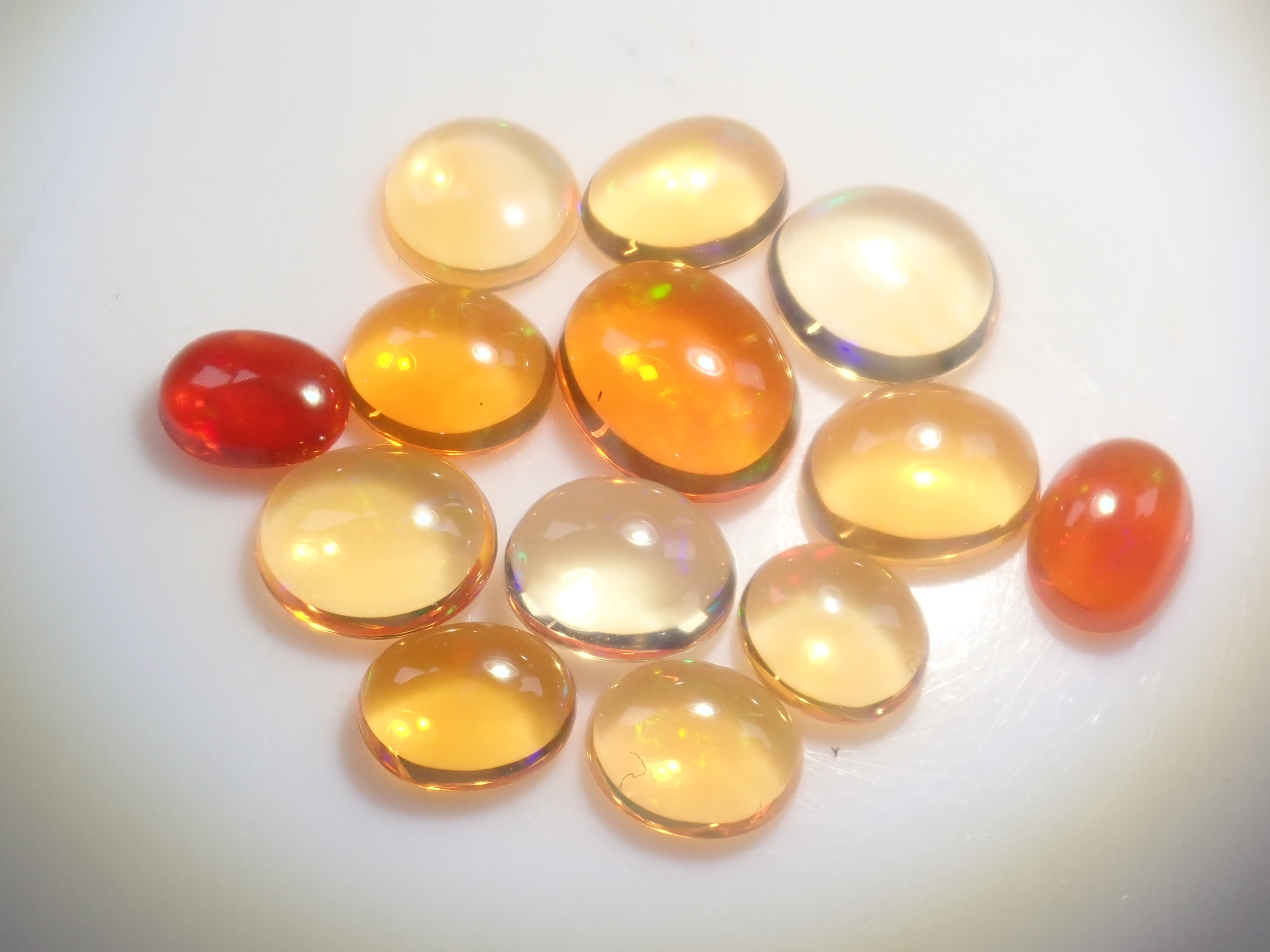 【2/22 22時販売】《限定13石》メキシコ産オパール(カボションカット)ガチャ《複数購入割引有》