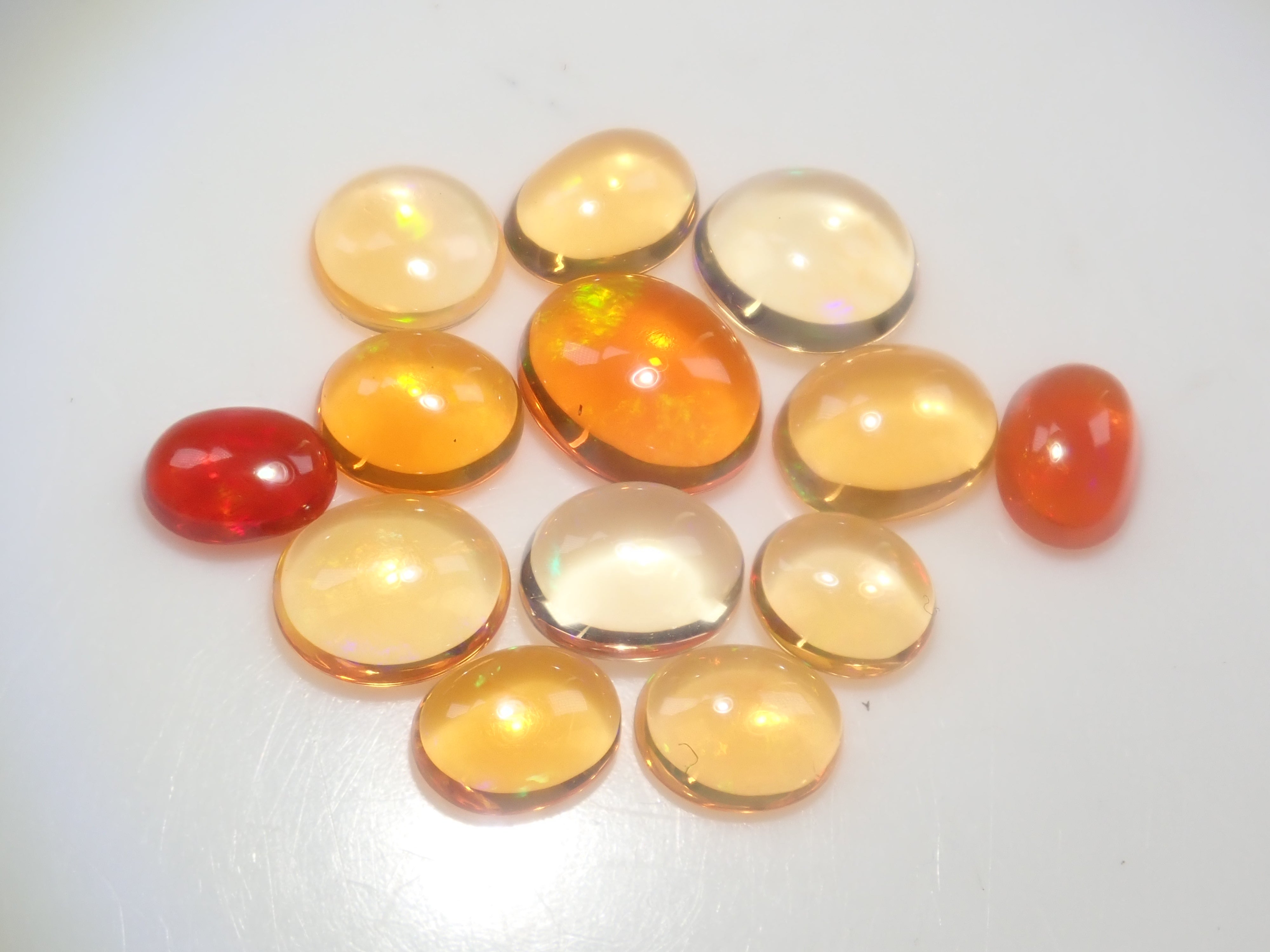 【2/22 22時販売】《限定13石》メキシコ産オパール(カボションカット)ガチャ《複数購入割引有》