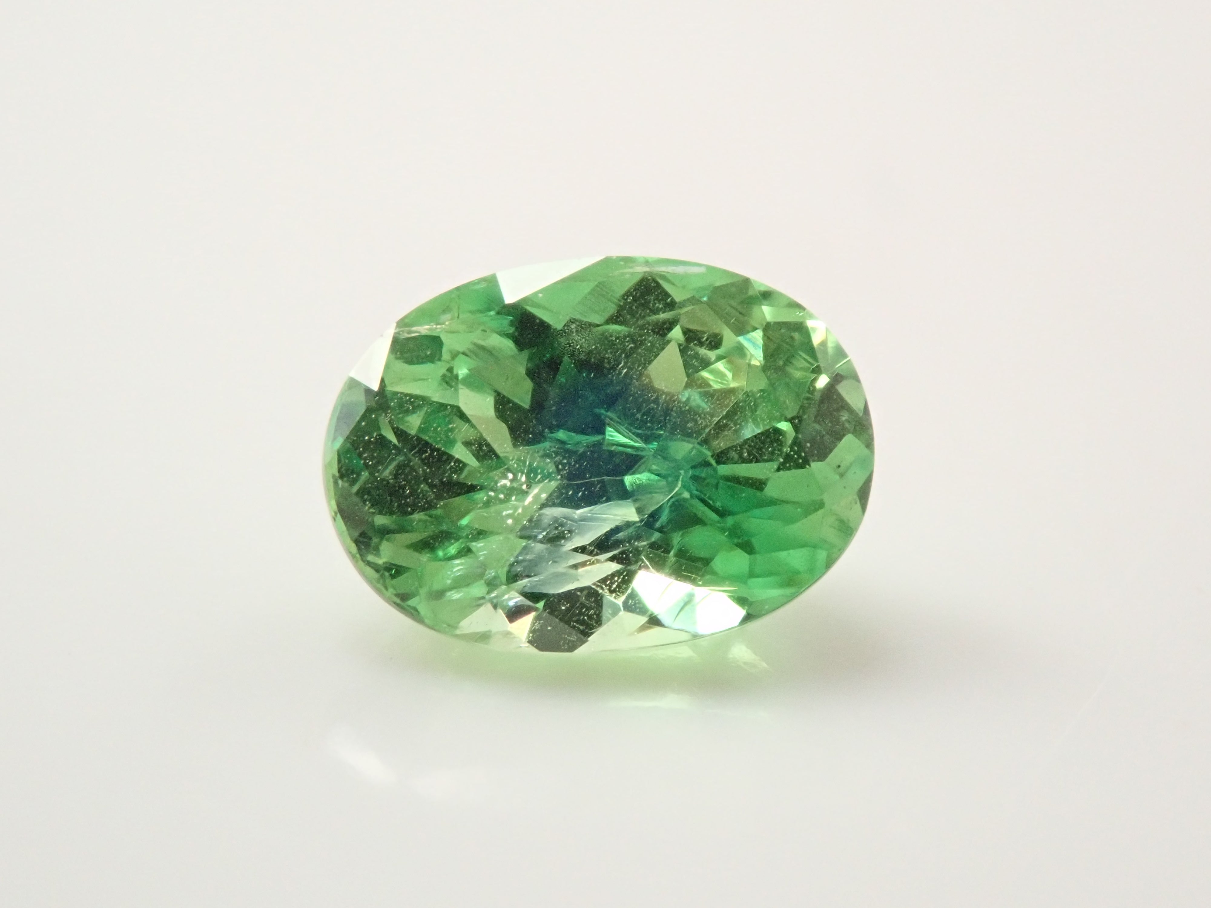 【12561607掲載】タンザニア産バイカラーグロッシュラーガーネット 0.796ctルース