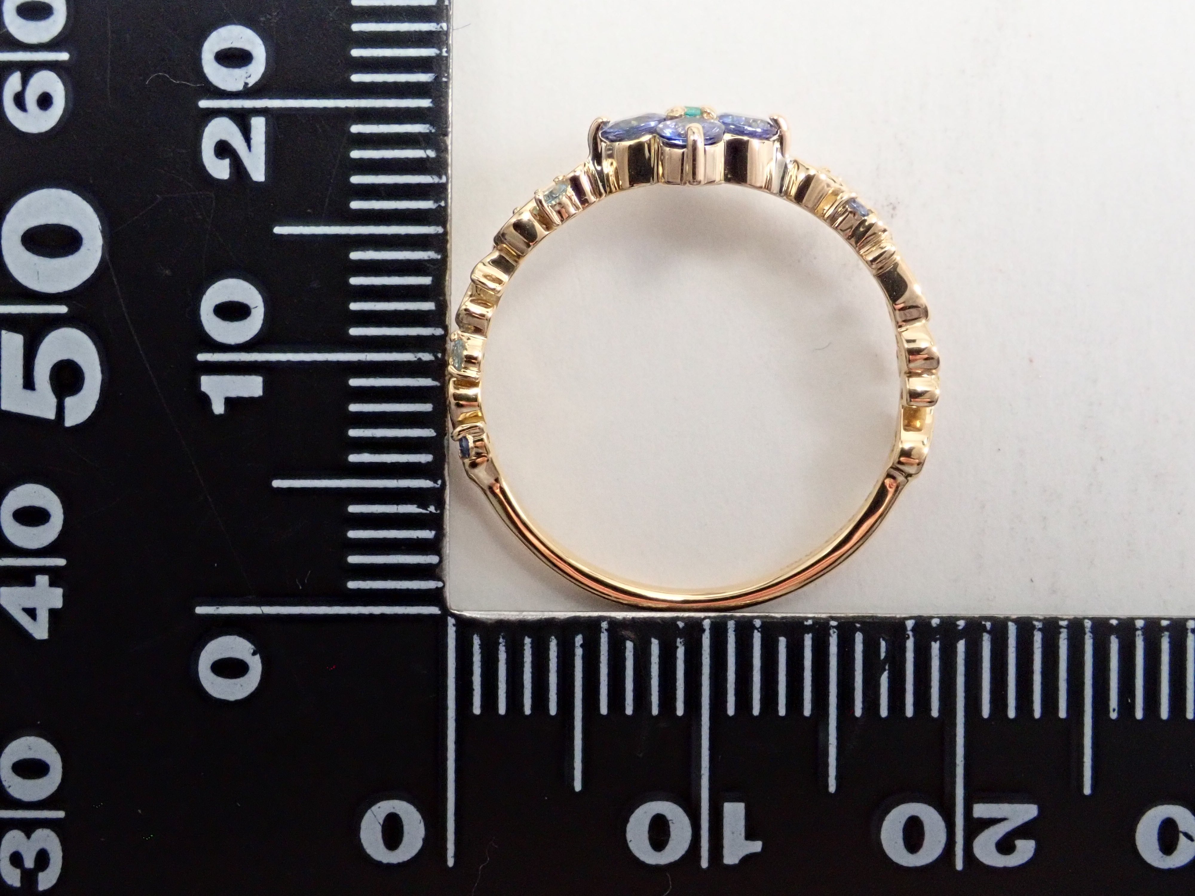 K18YG ベニトアイト 0.342ct リング