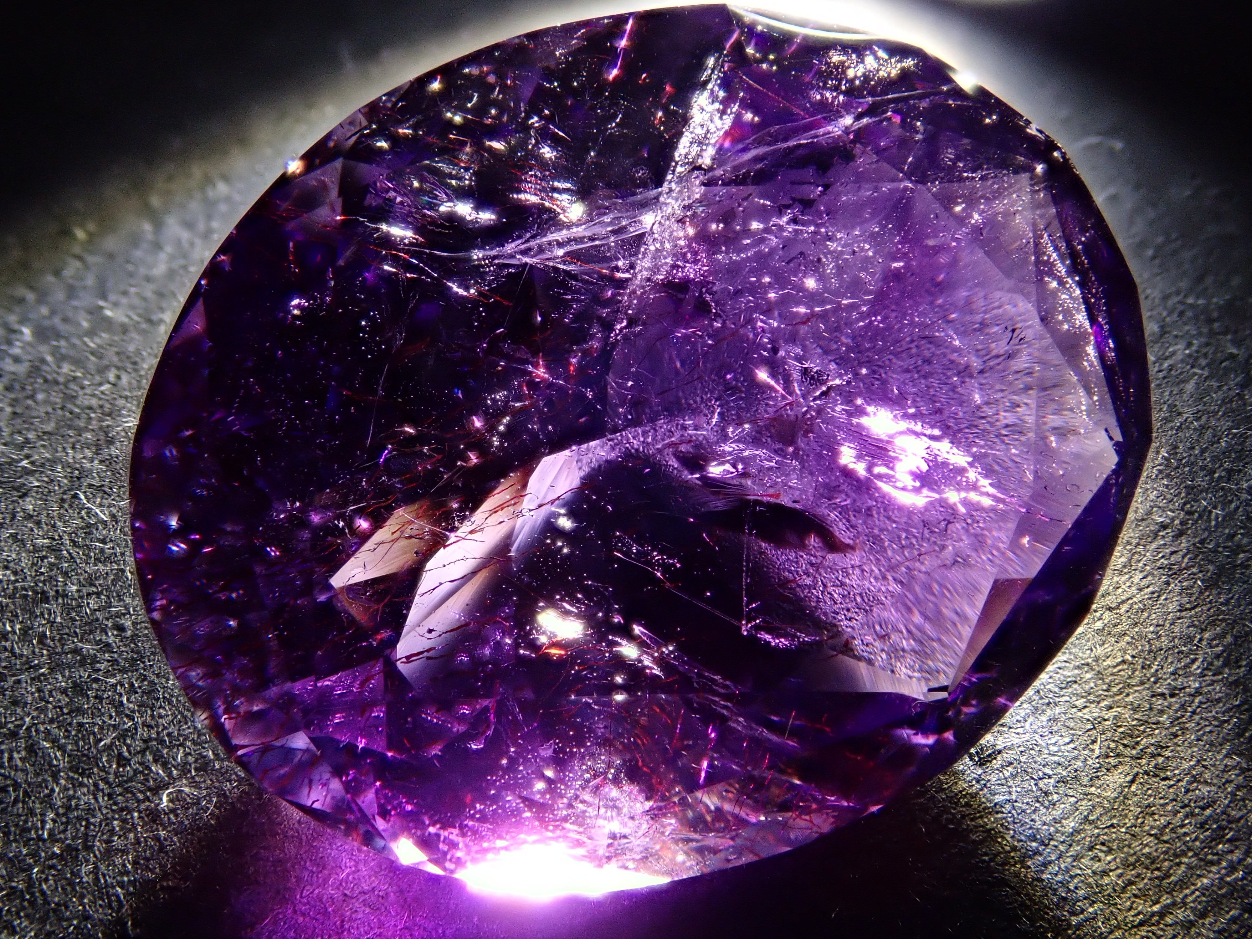 【12561911掲載】ブラジル産ブラジル産エレスチャルアメジスト 15.928ctルース