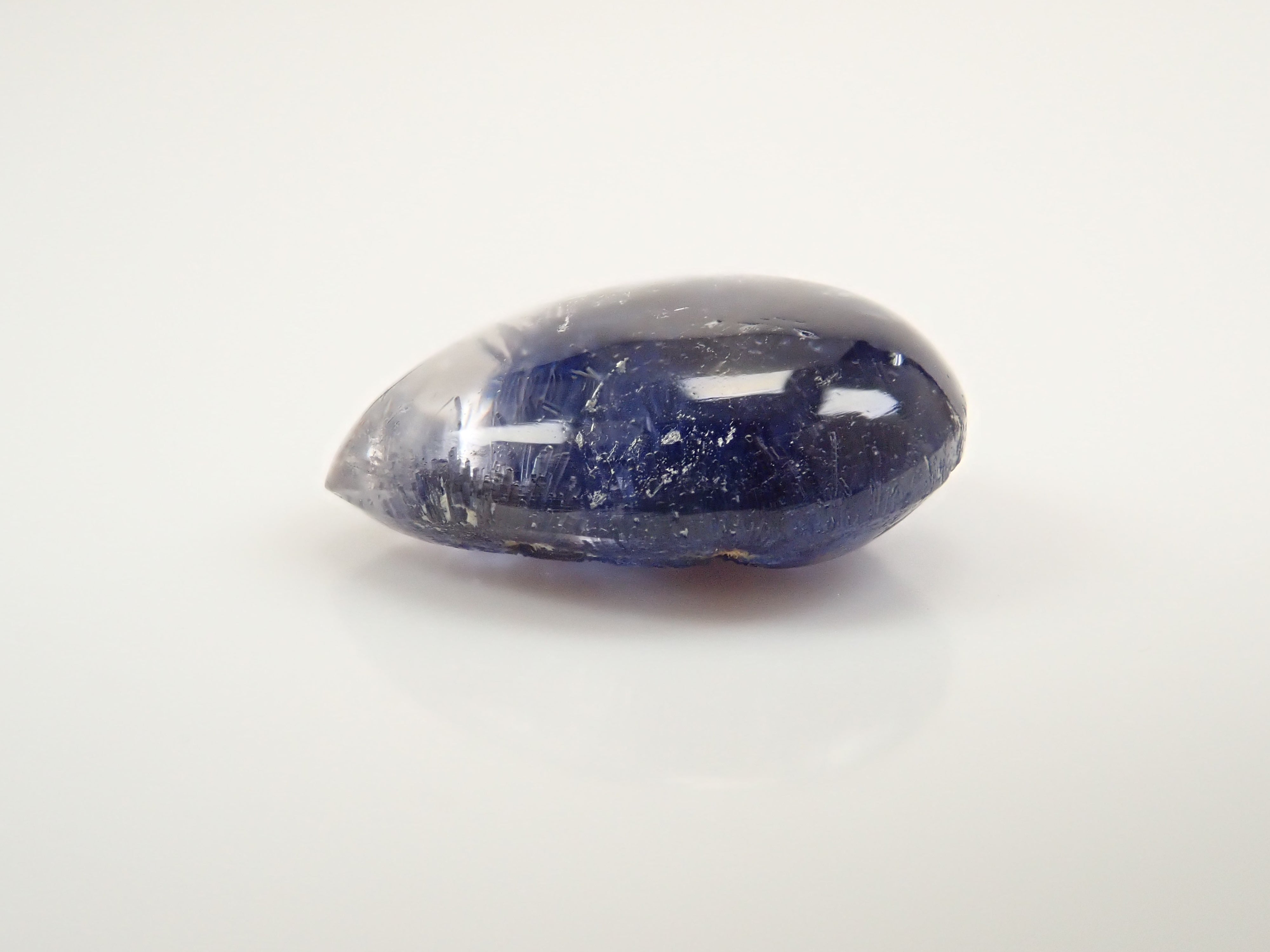 【12561971掲載】ブラジル産デュモルチェライトインクォーツ 3.253ctルース