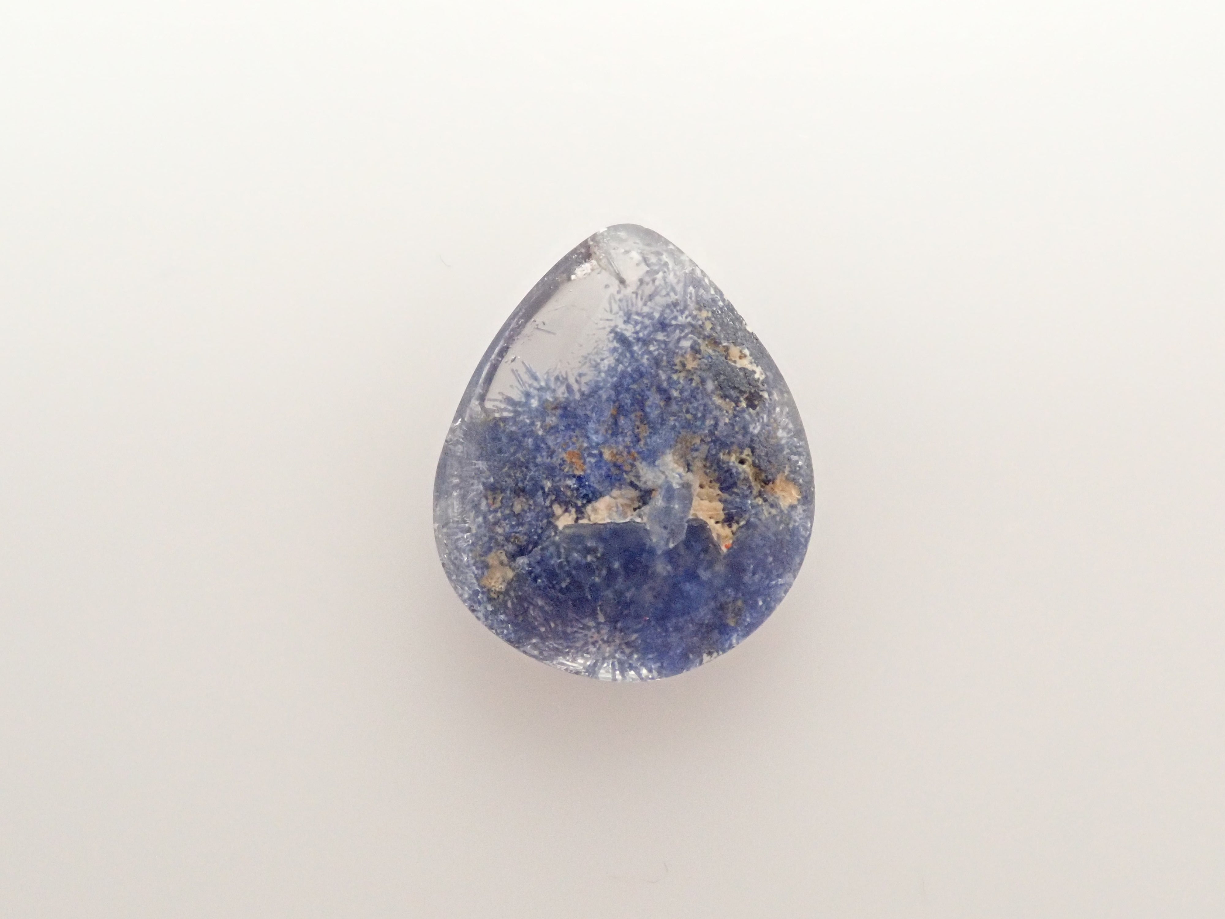 【12561971掲載】ブラジル産デュモルチェライトインクォーツ 3.253ctルース