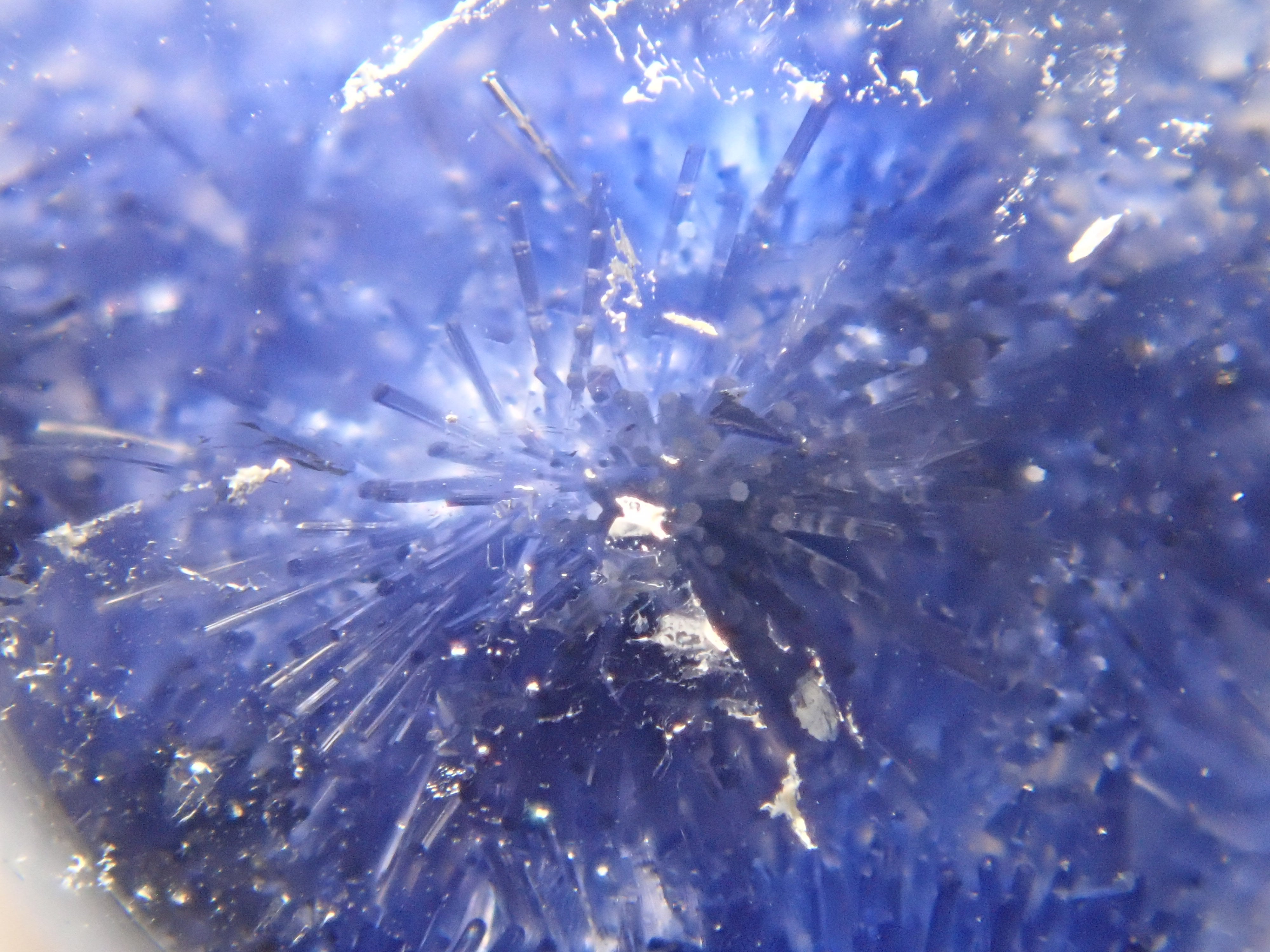 【12561971掲載】ブラジル産デュモルチェライトインクォーツ 3.253ctルース