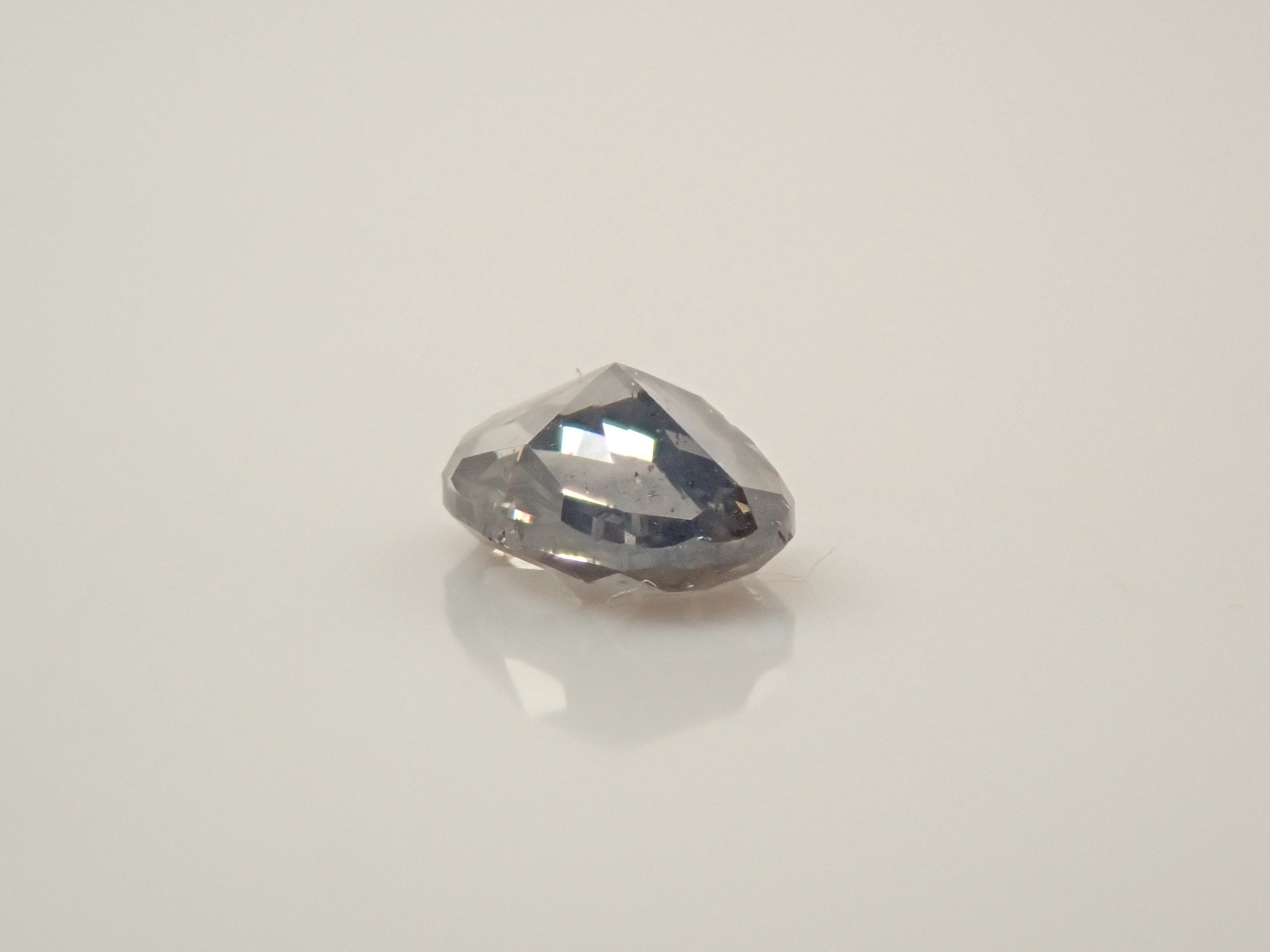 【32501859掲載】グレーダイヤモンド 0.158ctルース(FANCY DARK GRAY, I-1)