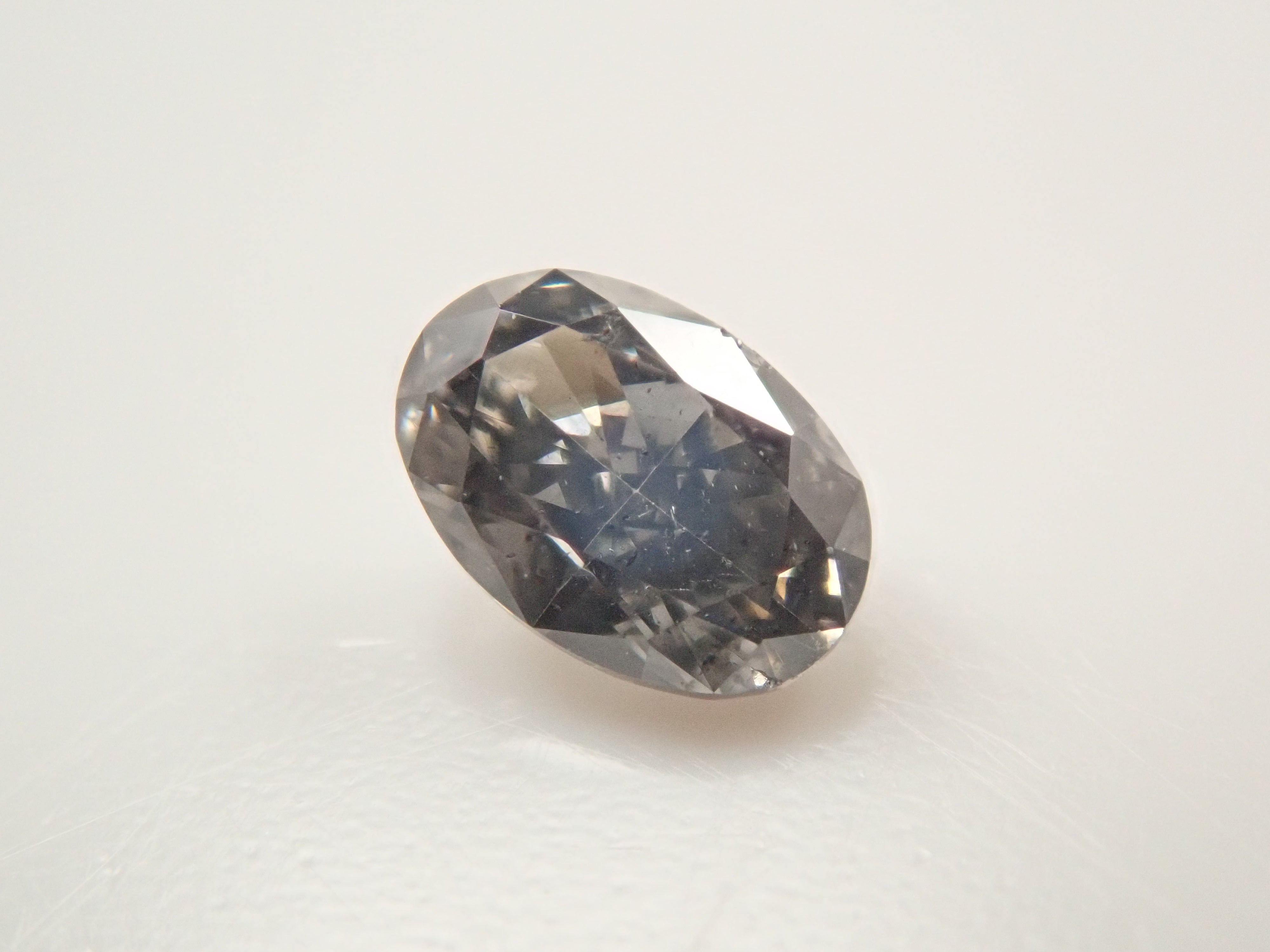 【32501859掲載】グレーダイヤモンド 0.158ctルース(FANCY DARK GRAY, I-1)