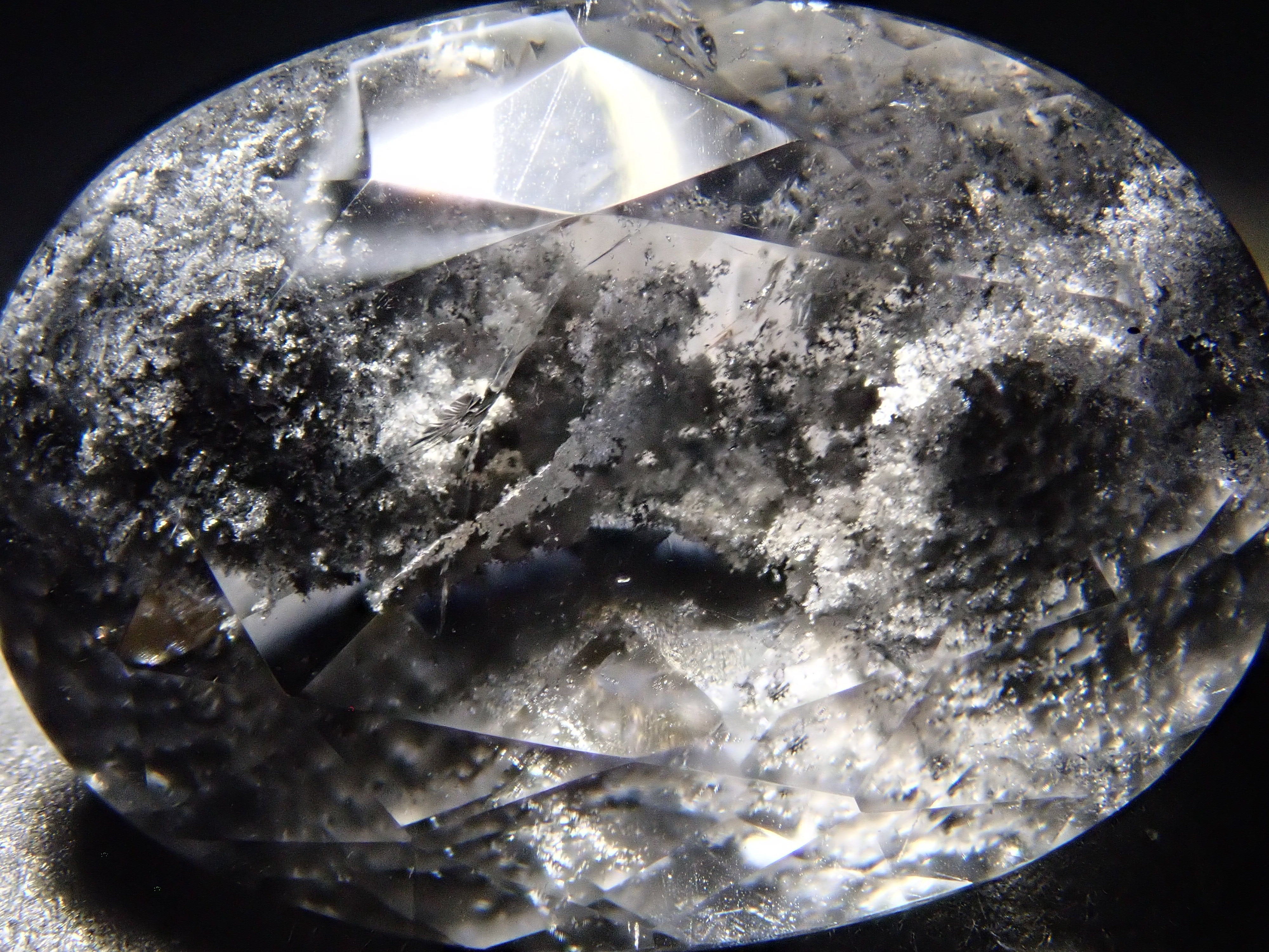 【12561991掲載】ブラジル産ブラックガーデンクォーツ 5.722ctルース