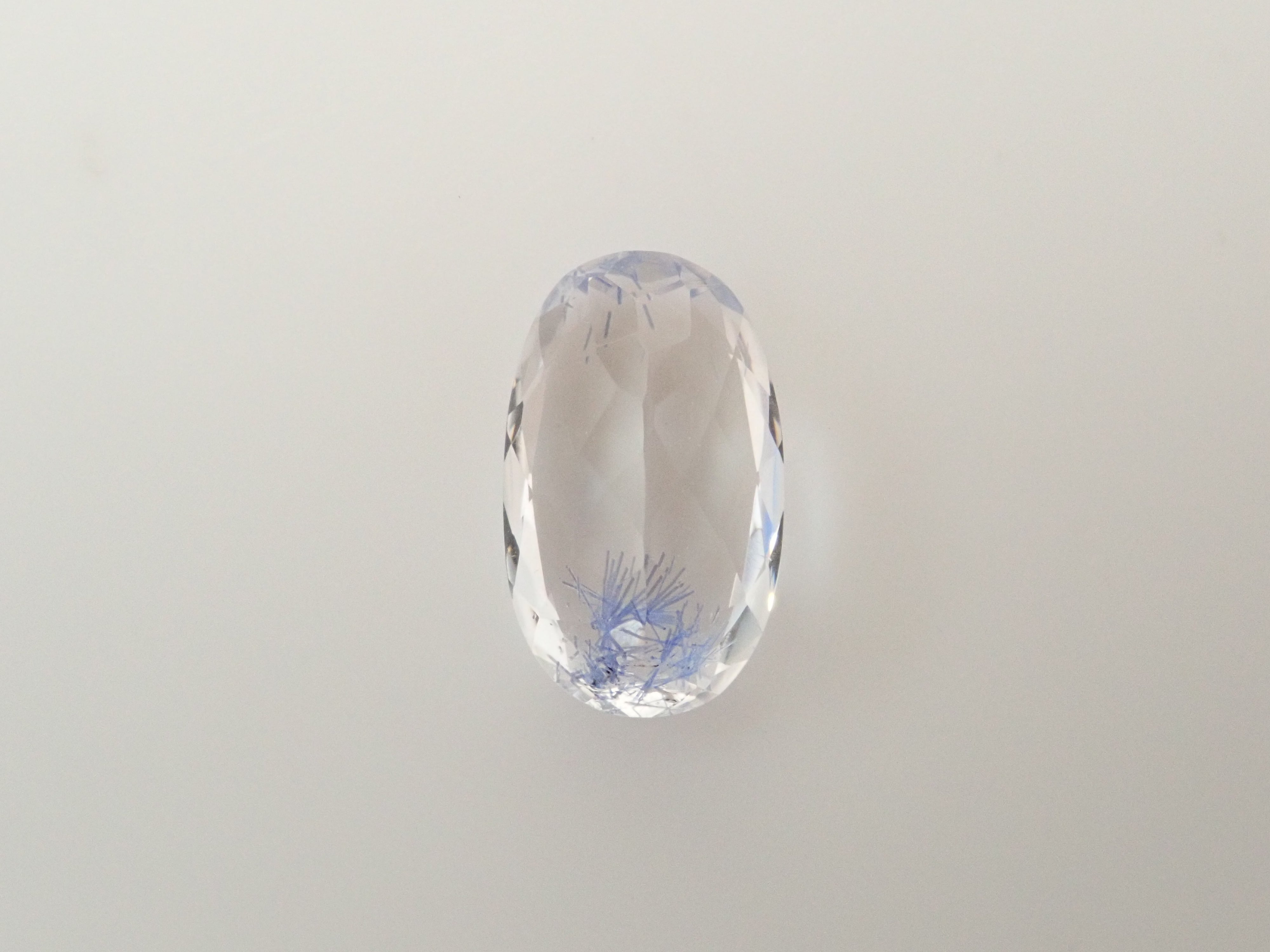 【12562083掲載】ブラジル産デュモルチェライトインクォーツ 1.060ctルース