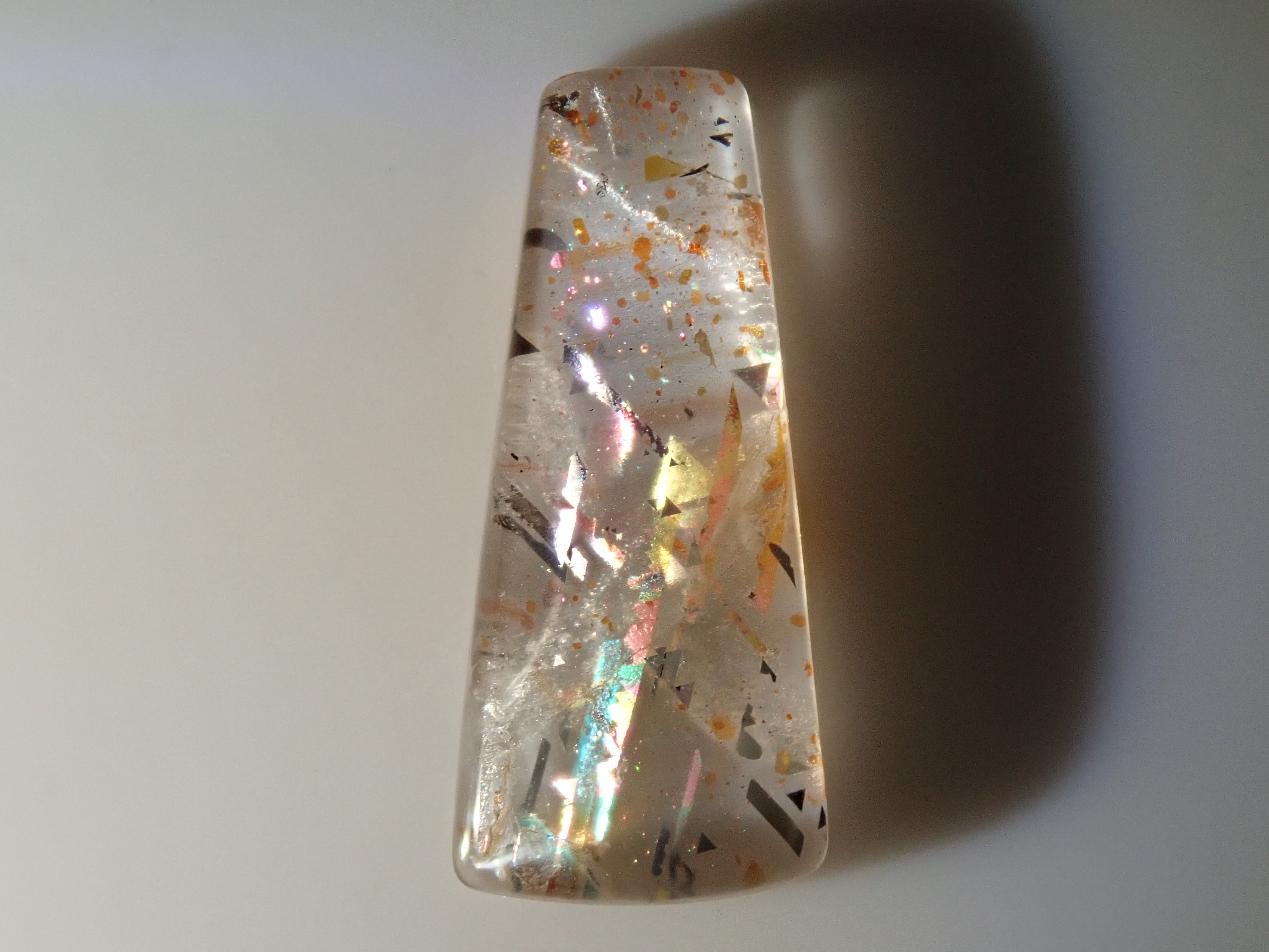 【12562045掲載】オーストラリア産レインボーラティスサンストーン 1.053ctルース