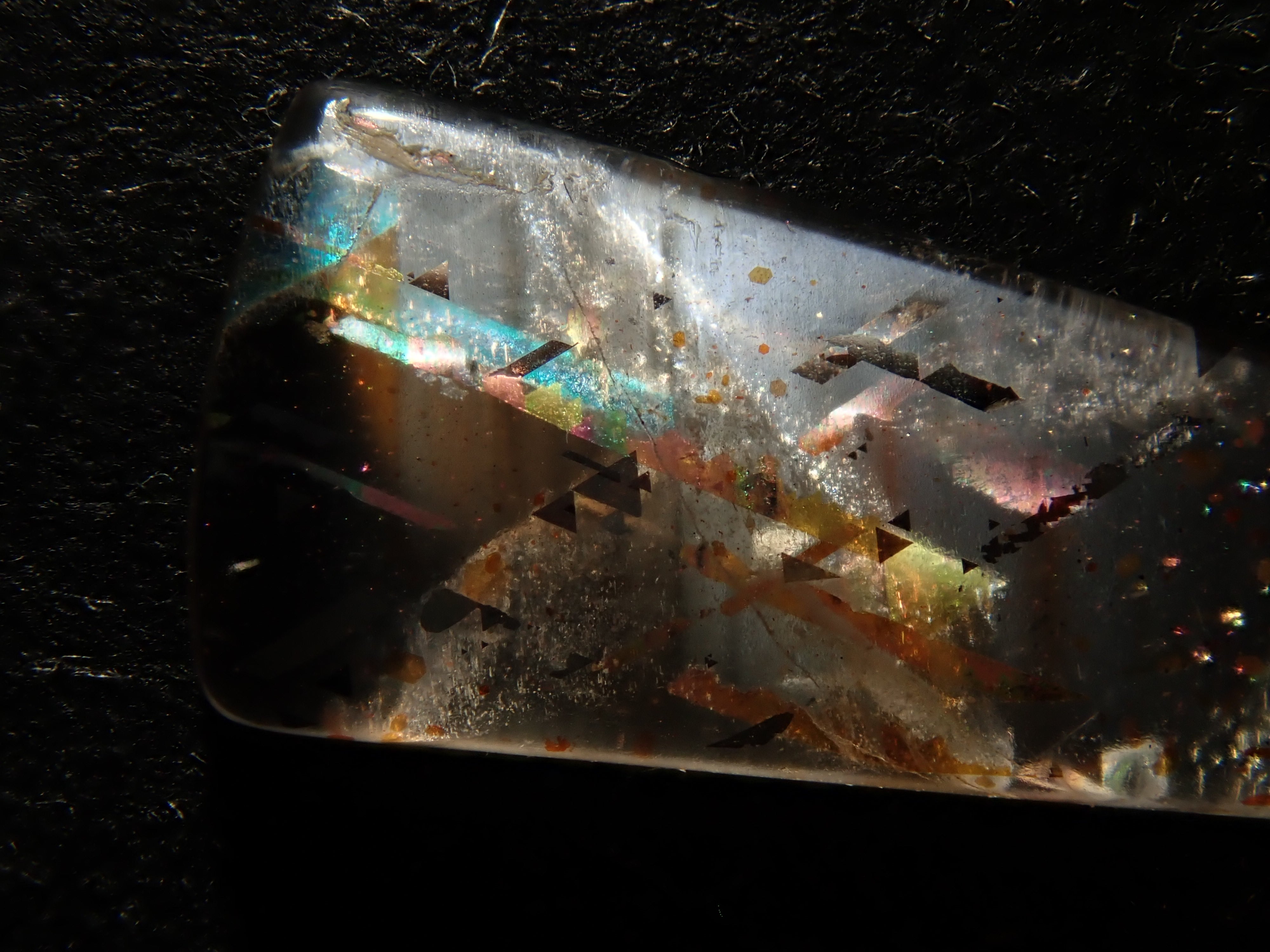 【12562045掲載】オーストラリア産レインボーラティスサンストーン 1.053ctルース