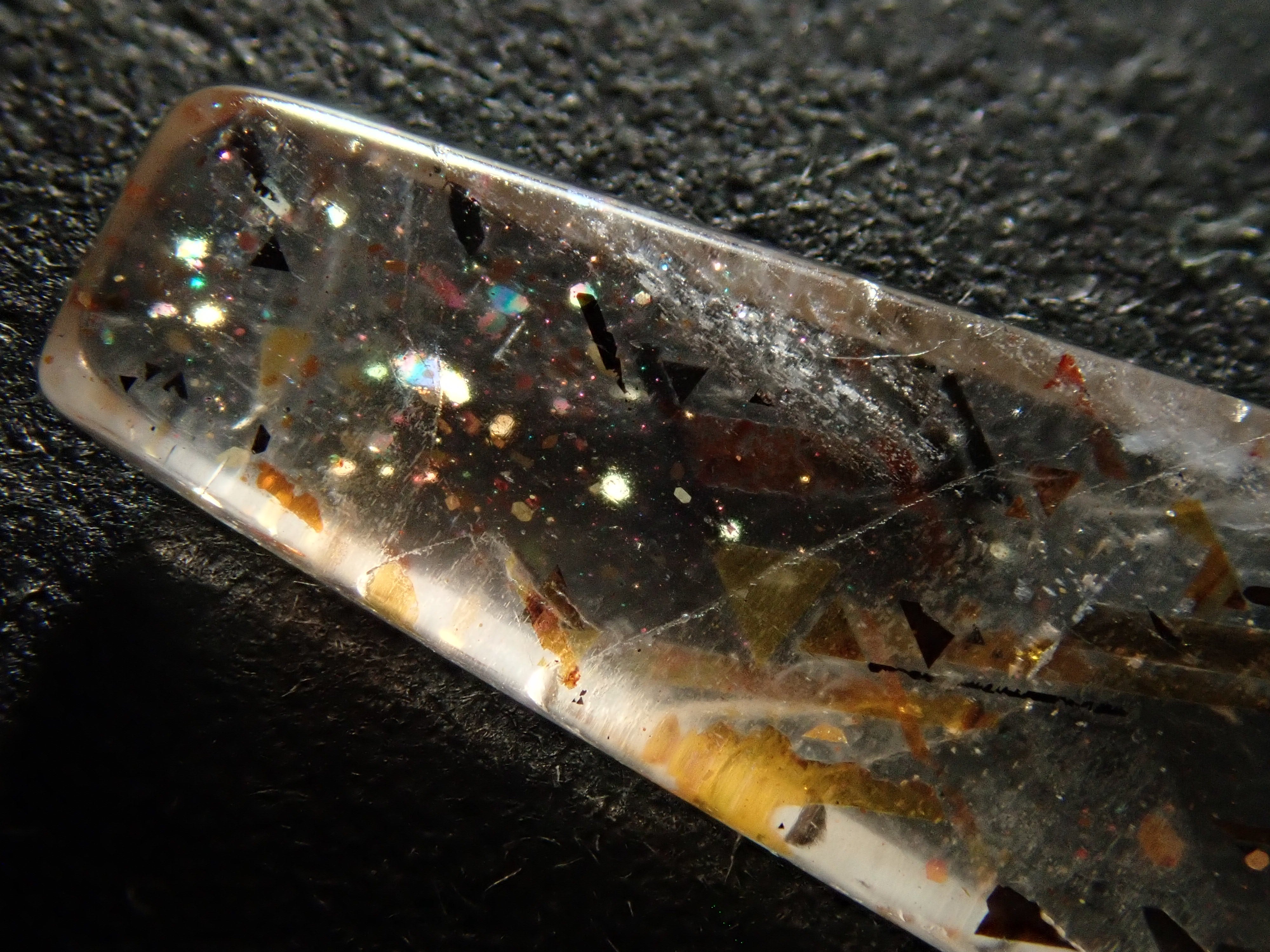 【12562045掲載】オーストラリア産レインボーラティスサンストーン 1.053ctルース