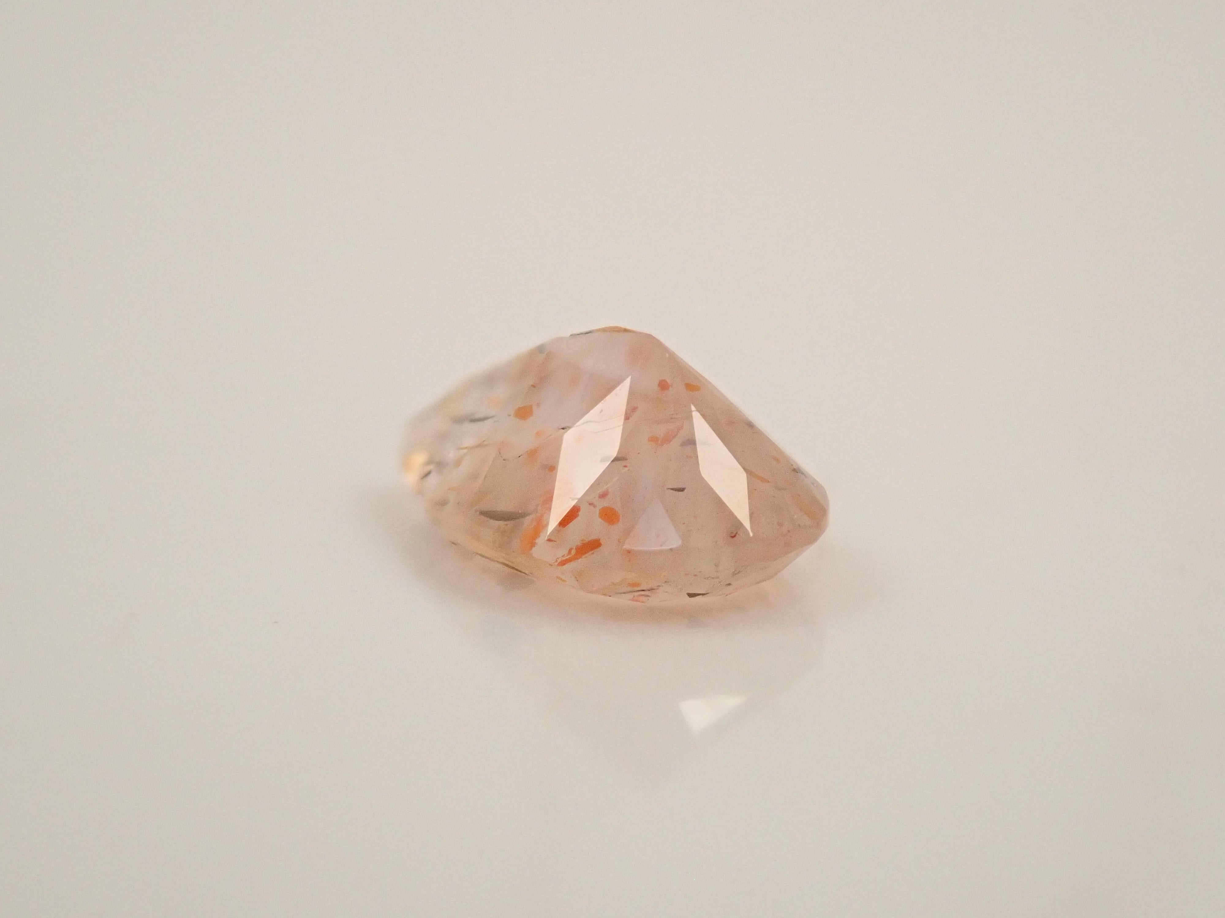 【12562049掲載】オーストラリア産レインボーラティスサンストーン 0.373ctルース