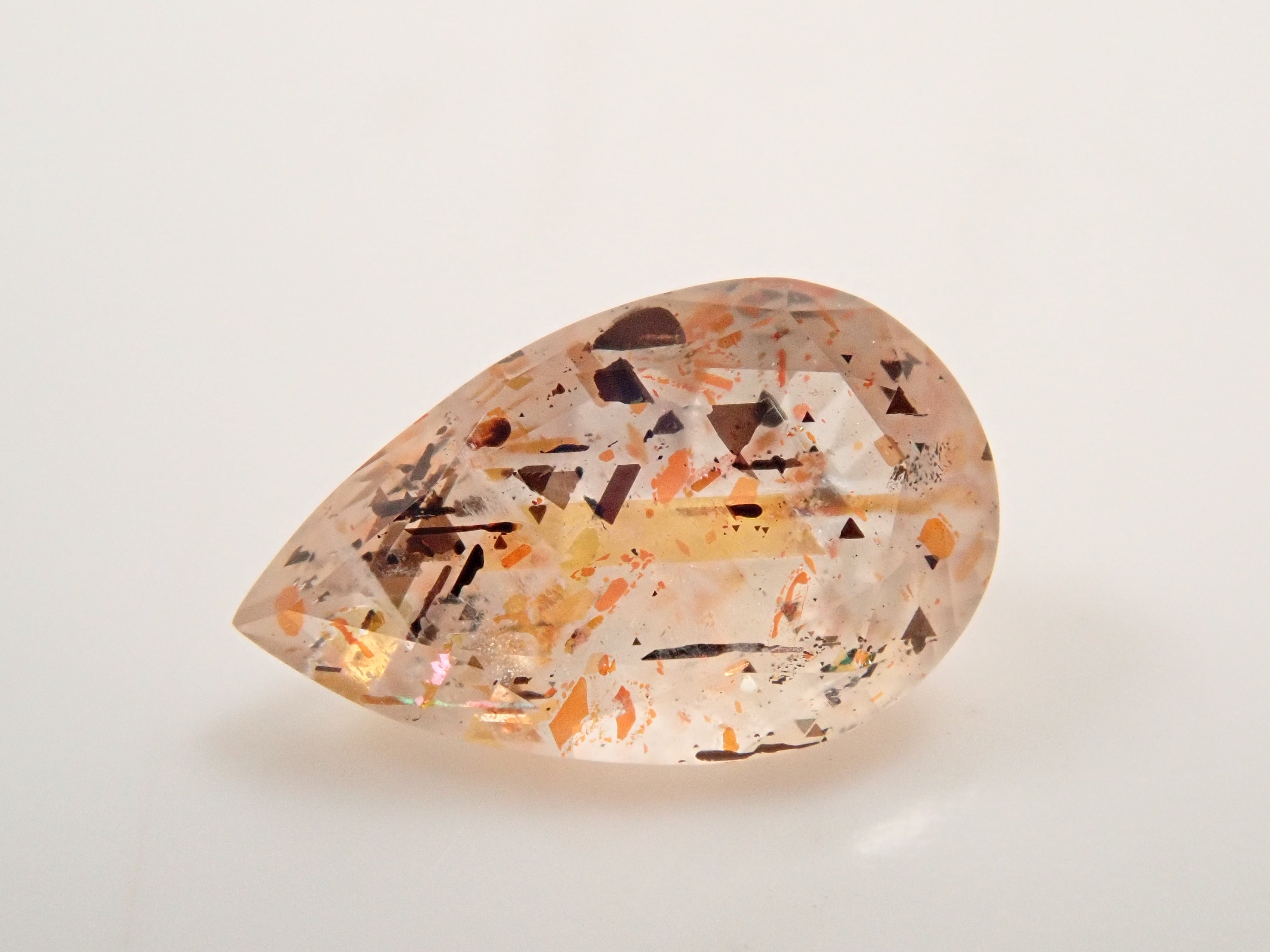 【12562049掲載】オーストラリア産レインボーラティスサンストーン 0.373ctルース