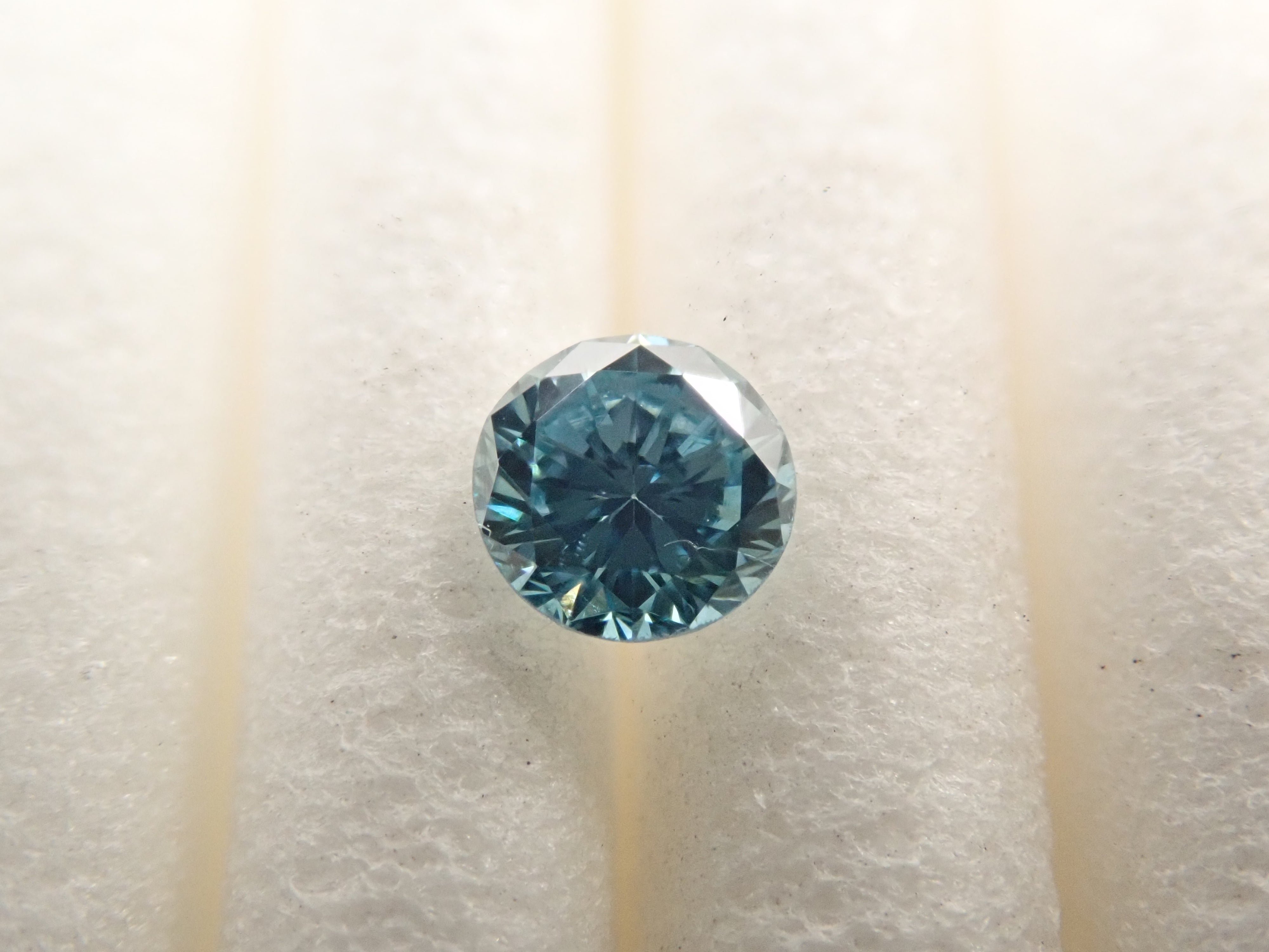 ブルーダイヤモンド(トリートメント) 0.139ctルース(Fancy Greenish Blue, SI1)