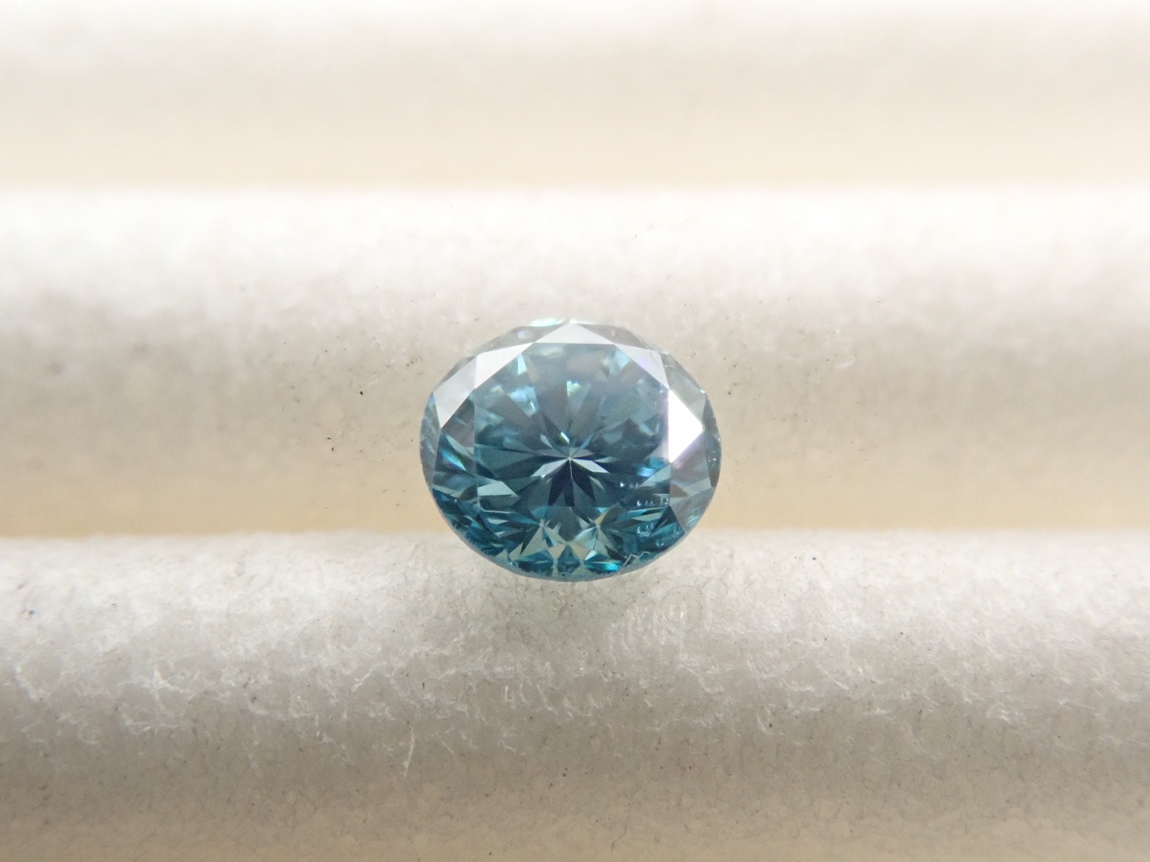 ブルーダイヤモンド(トリートメント) 0.139ctルース(Fancy Greenish Blue, SI1)